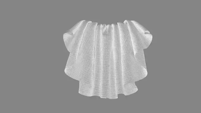 Dress collars scarves and necklaces decorated 3d models