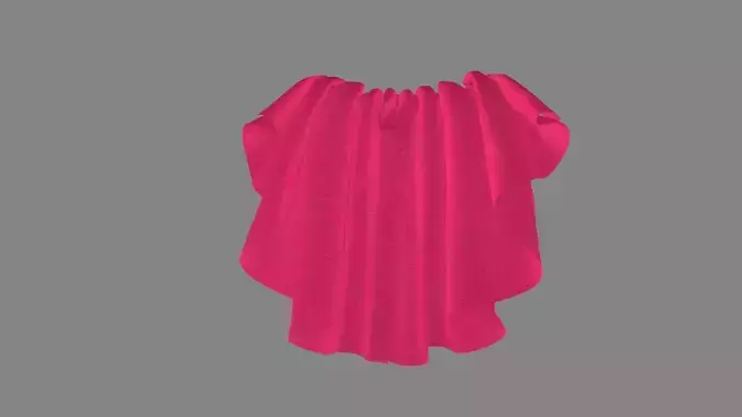 Dress collars scarves and necklaces decorated 3d models