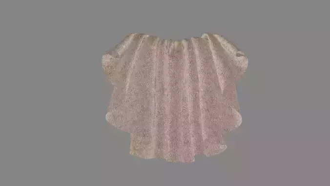 Dress collars scarves and necklaces decorated 3d models