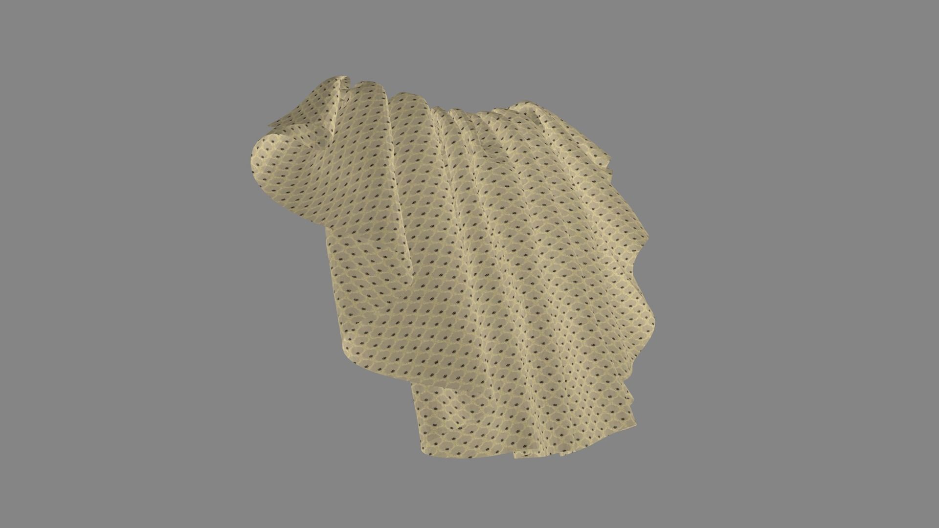 Dress collars scarves and necklaces decorated 3d models 3D model_6