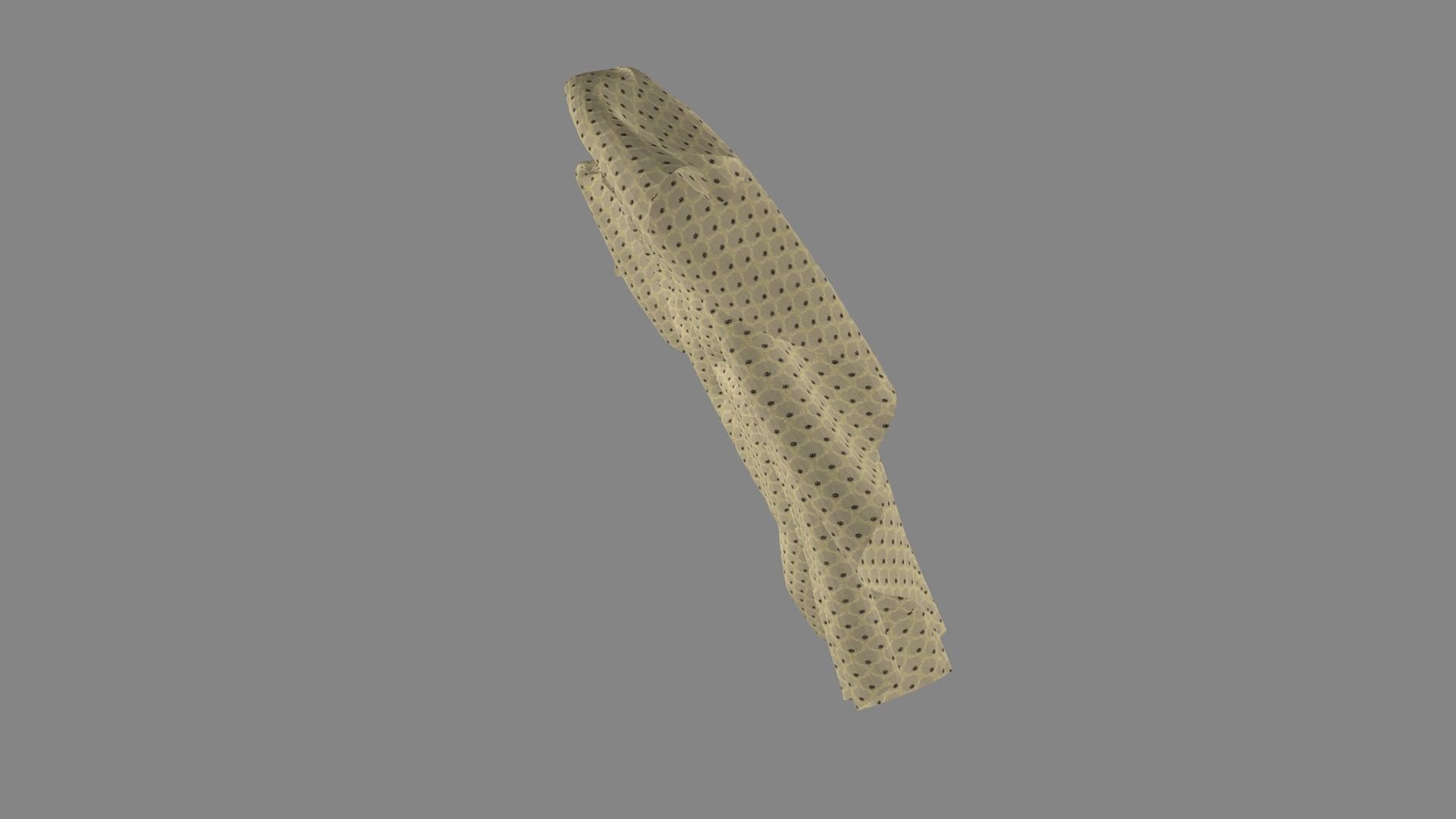 Dress collars scarves and necklaces decorated 3d models 3D model_5