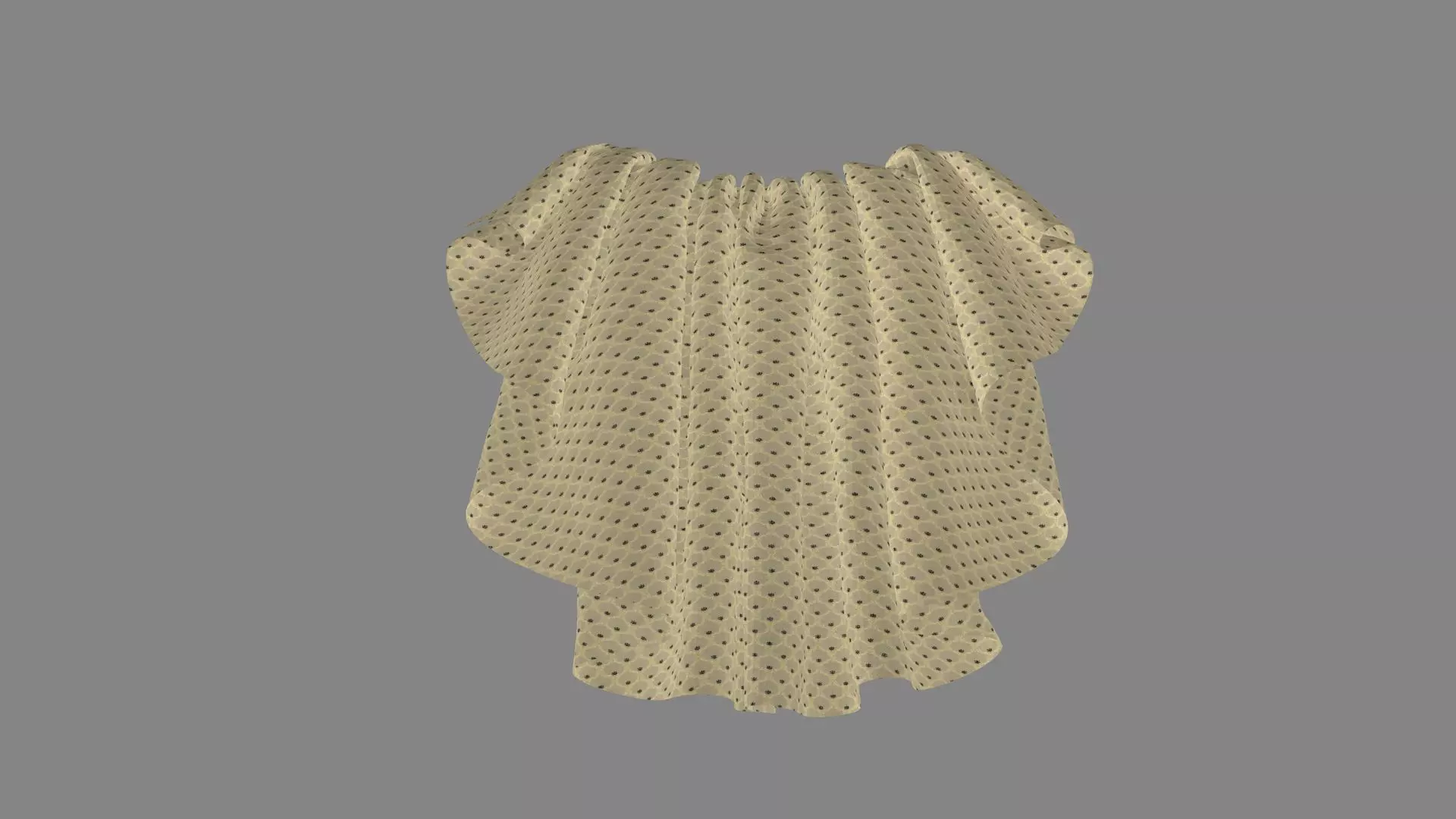 Dress collars scarves and necklaces decorated 3d models 3D model_0