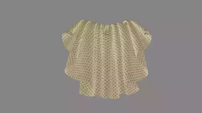 Dress collars scarves and necklaces decorated 3d models