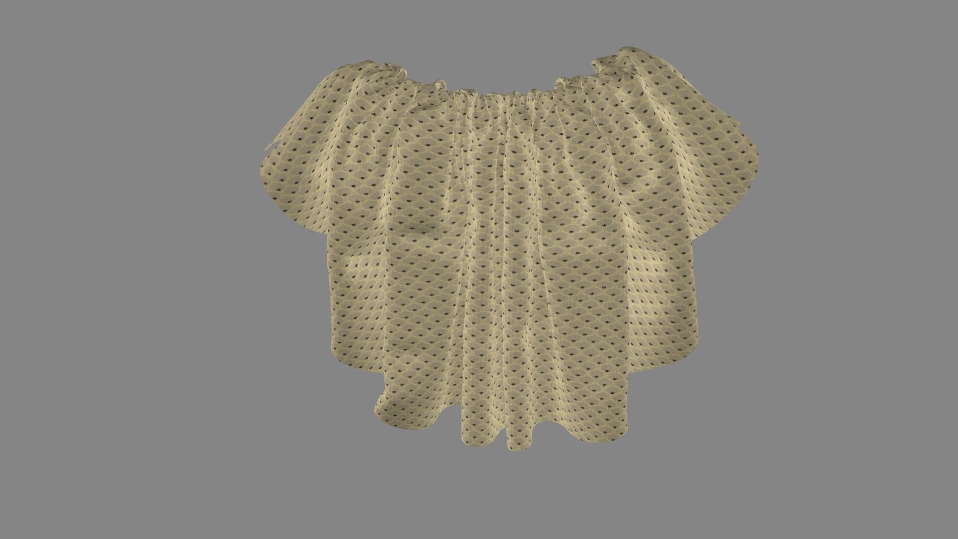 Dress collars scarves and necklaces decorated 3d models 3D model_4