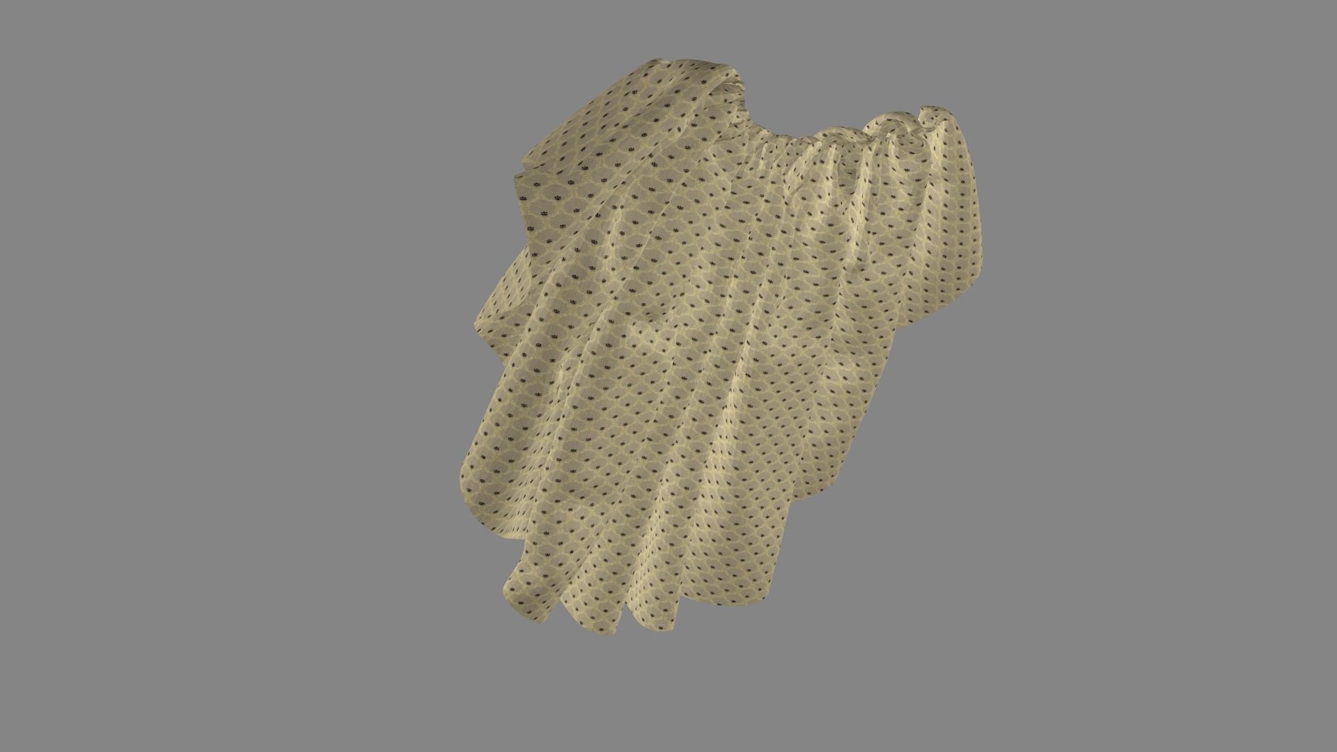 Dress collars scarves and necklaces decorated 3d models 3D model_3