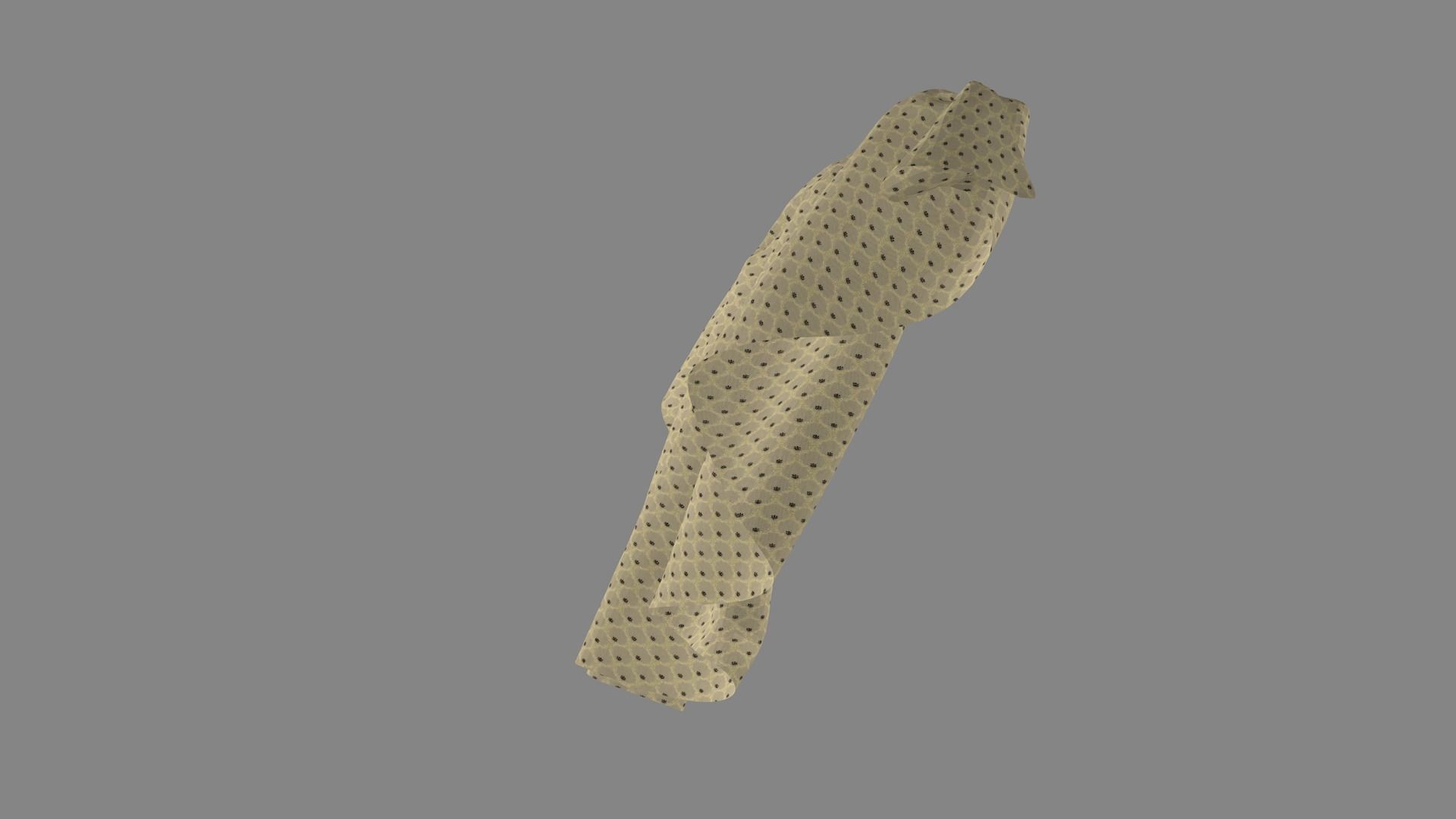 Dress collars scarves and necklaces decorated 3d models 3D model_2