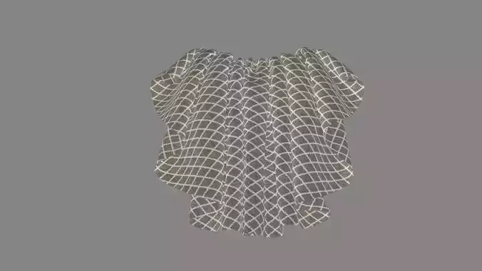 Dress collars scarves and necklaces decorated 3d models