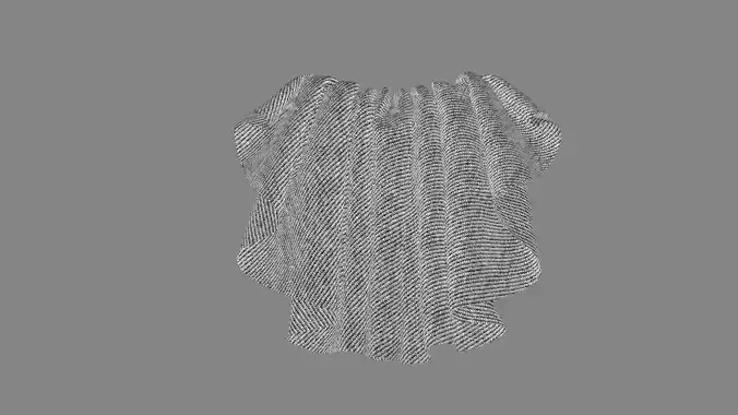 Dress collars scarves and necklaces decorated 3d models