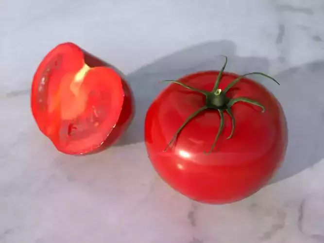 Tomato Low-poly 3D model