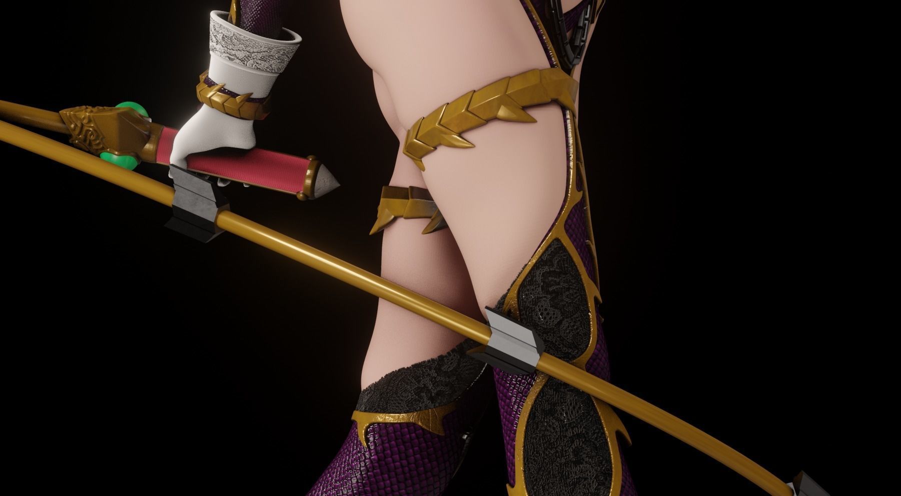 Soul Calibur Ivy - 1TO10 STL FILE 3D PRINT MODEL 3D print model_17