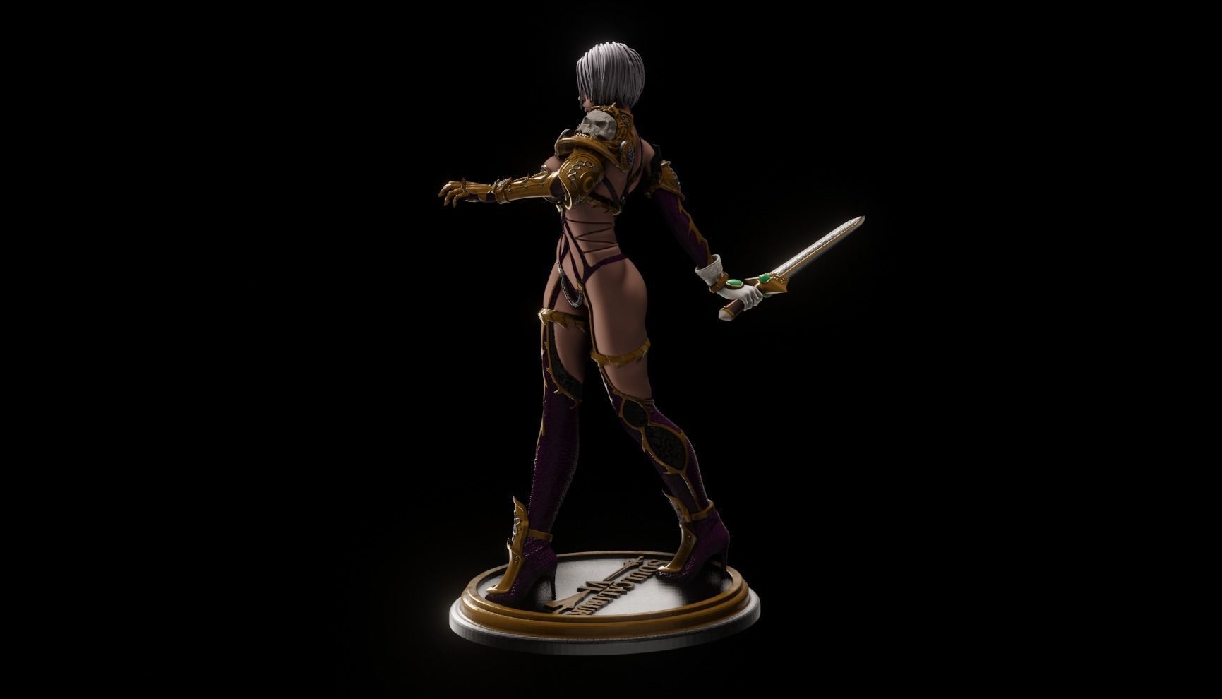 Soul Calibur Ivy - 1TO10 STL FILE 3D PRINT MODEL 3D print model_2