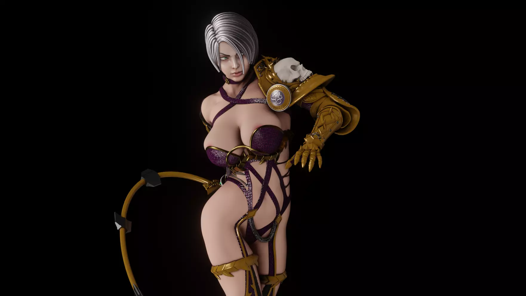 Soul Calibur Ivy - 1TO10 STL FILE 3D PRINT MODEL 3D print model_0
