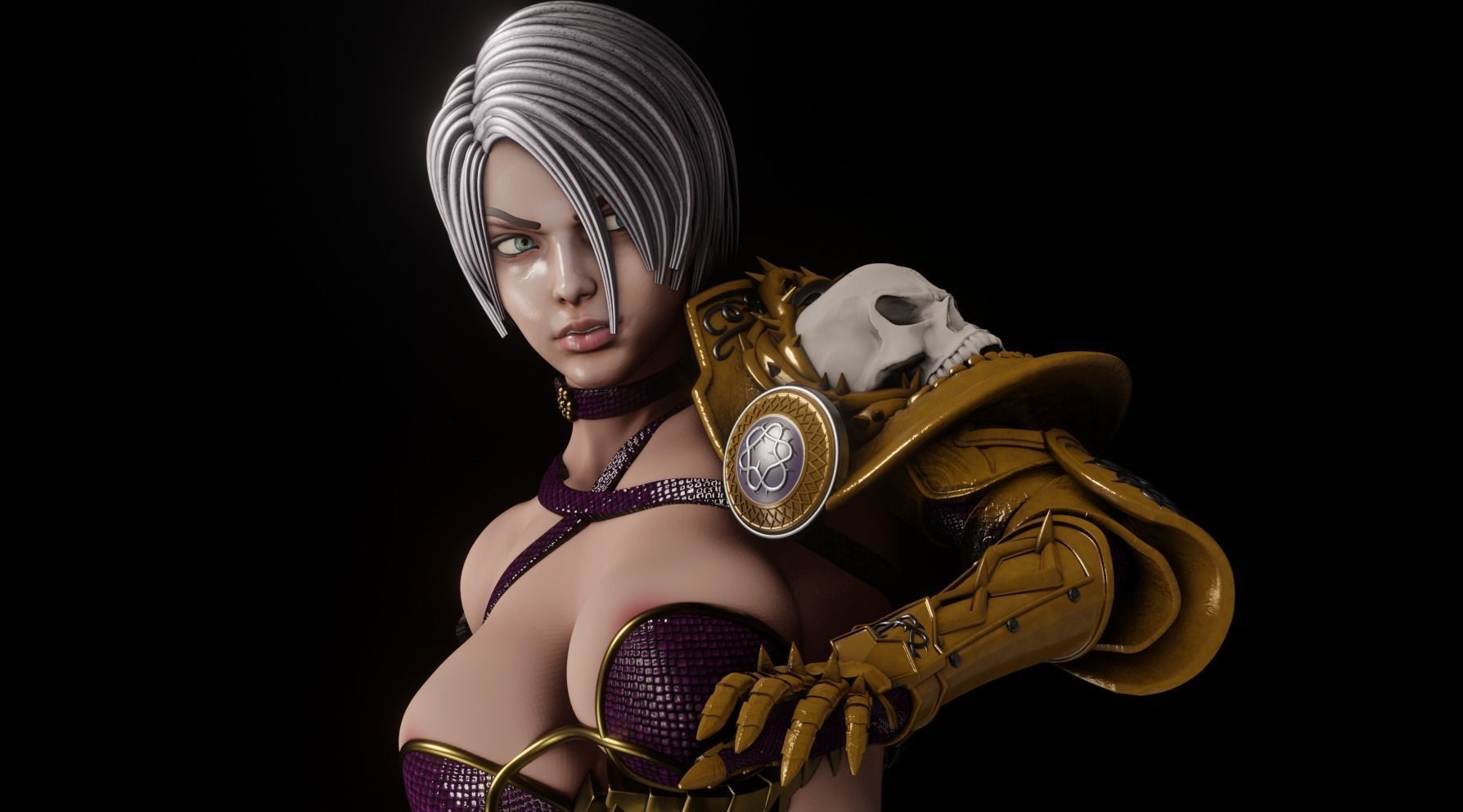 Soul Calibur Ivy - 1TO10 STL FILE 3D PRINT MODEL 3D print model_9
