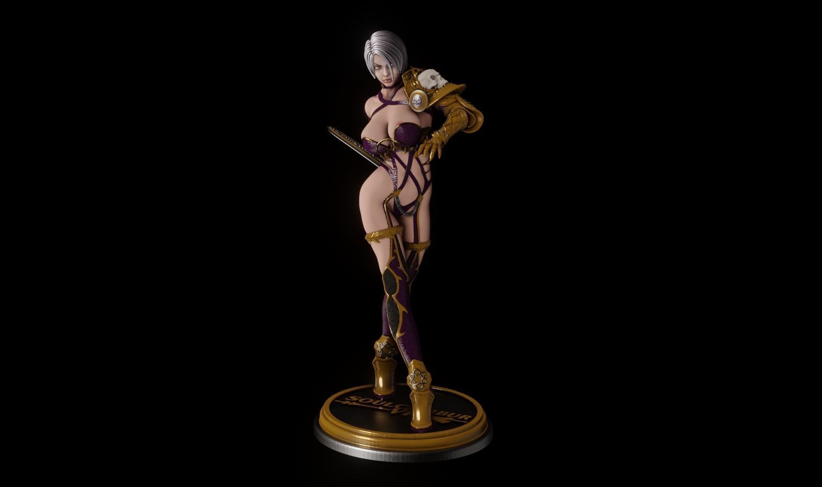 Soul Calibur Ivy - 1TO10 STL FILE 3D PRINT MODEL 3D print model_1