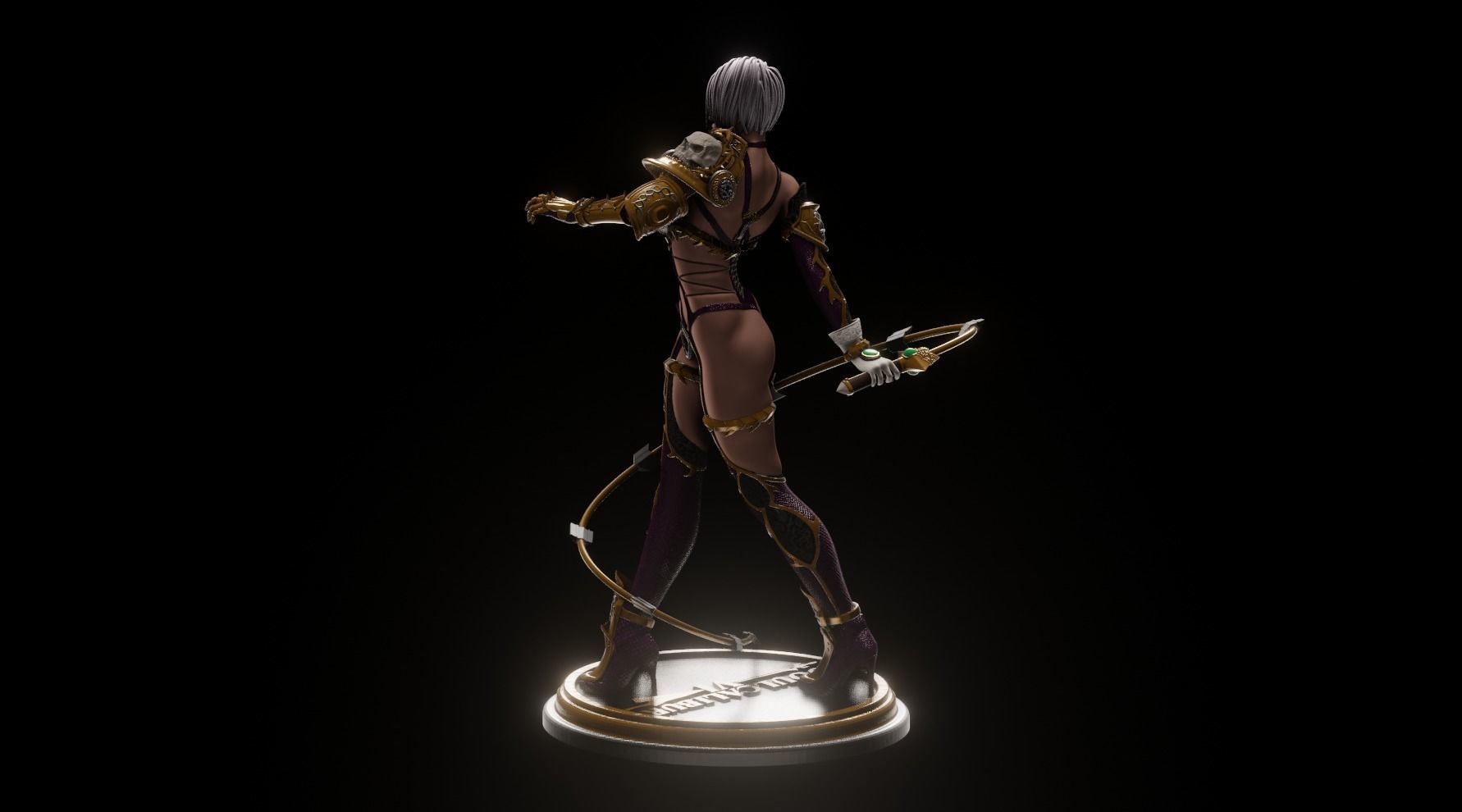 Soul Calibur Ivy - 1TO10 STL FILE 3D PRINT MODEL 3D print model_7