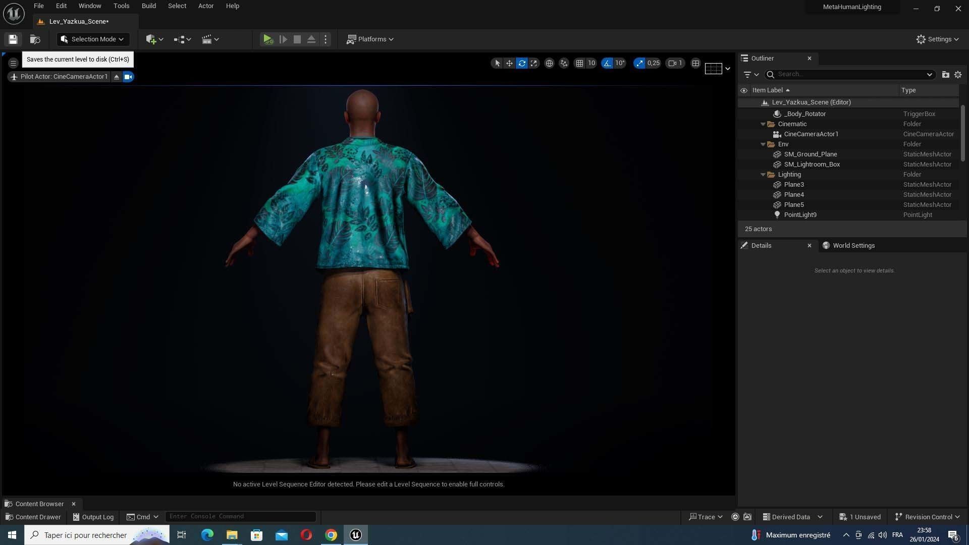 Marcus- Summer Getaway Male Avatar in Tropical Outfit Low-poly 3D model_45