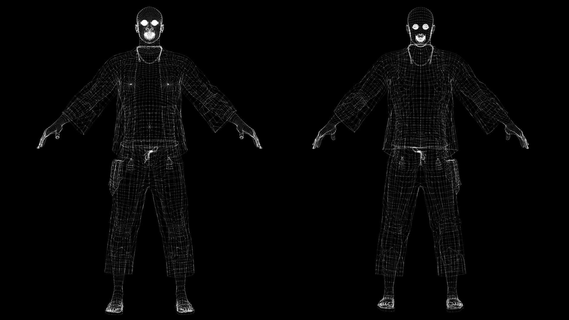 Marcus- Summer Getaway Male Avatar in Tropical Outfit Low-poly 3D model_8