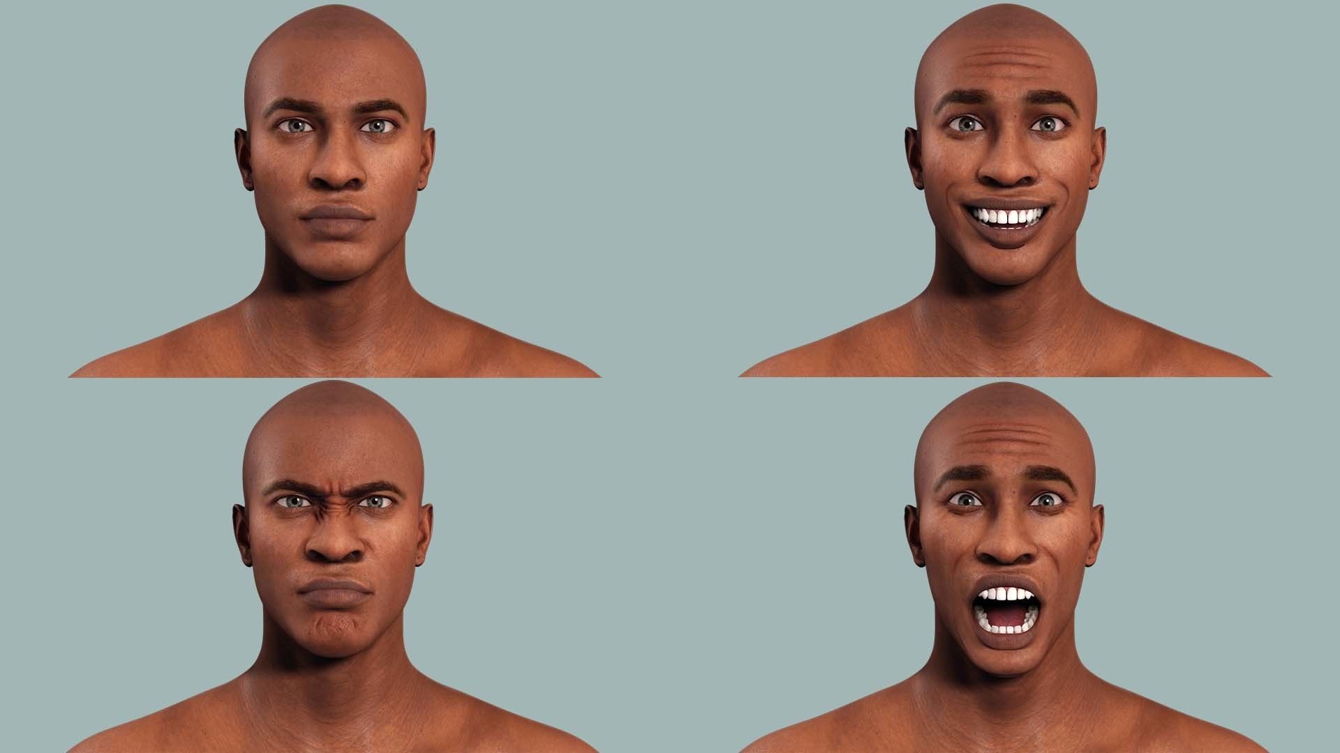 Marcus- Summer Getaway Male Avatar in Tropical Outfit Low-poly 3D model_11