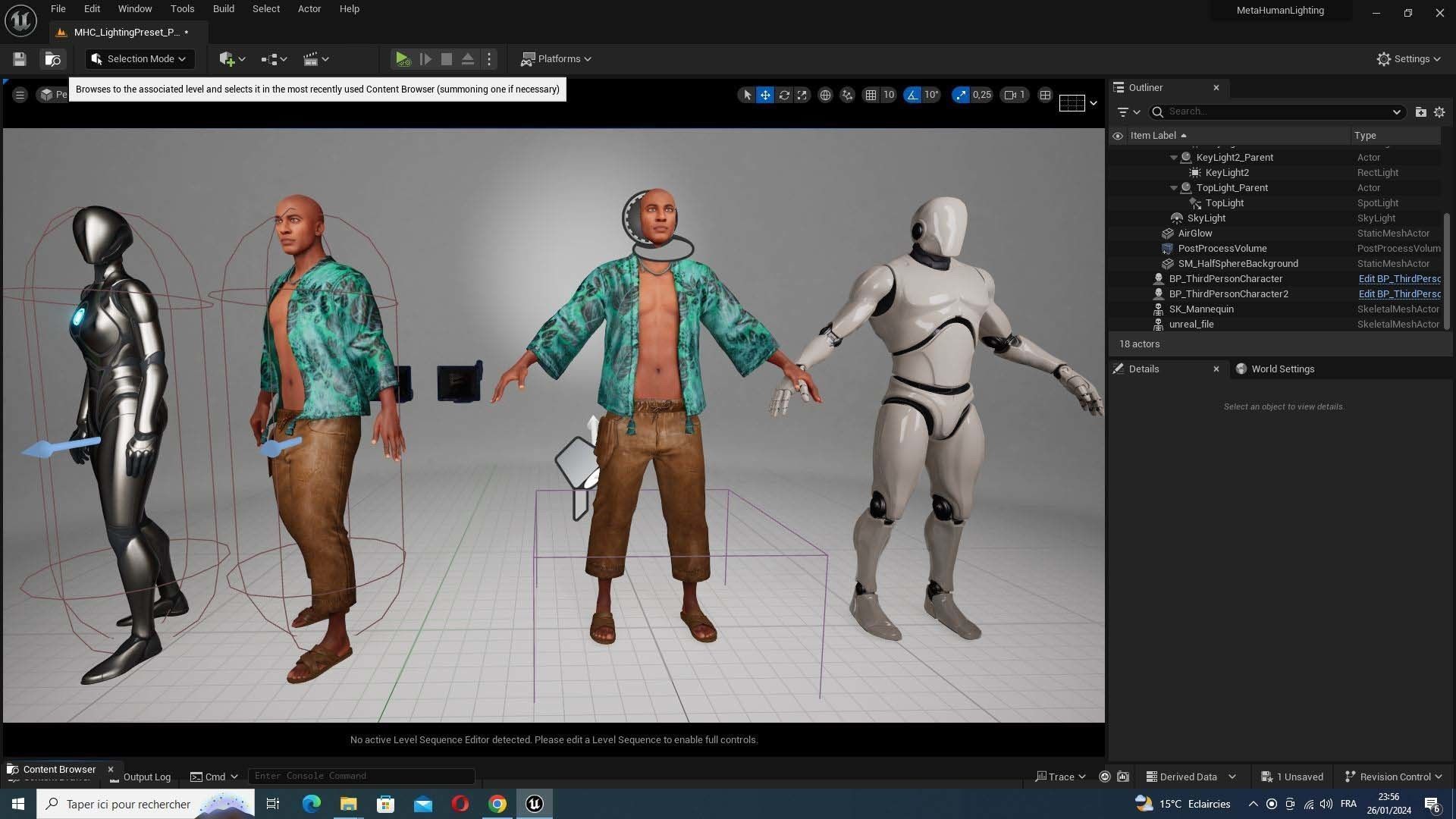 Marcus- Summer Getaway Male Avatar in Tropical Outfit Low-poly 3D model_42