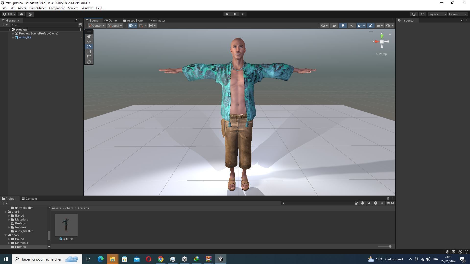 Marcus- Summer Getaway Male Avatar in Tropical Outfit Low-poly 3D model_48