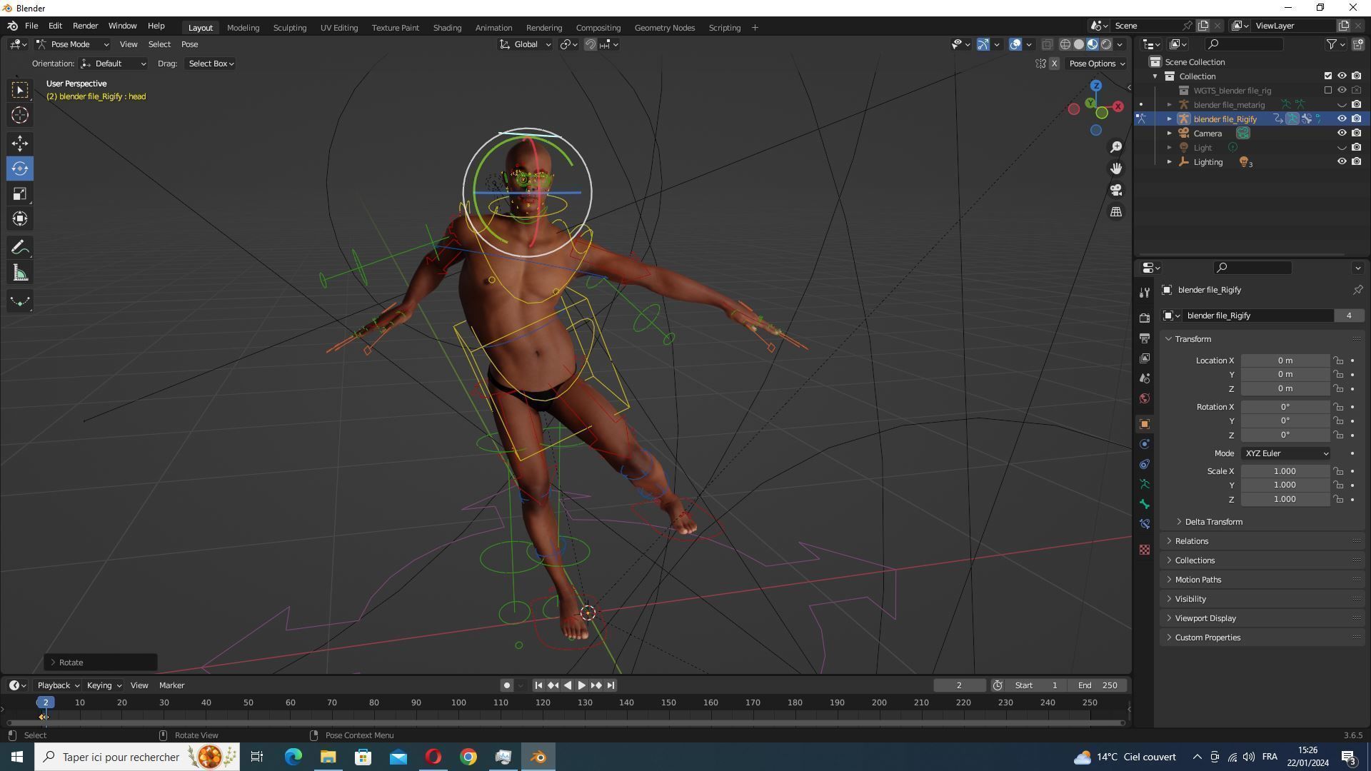 Marcus- Summer Getaway Male Avatar in Tropical Outfit Low-poly 3D model_30