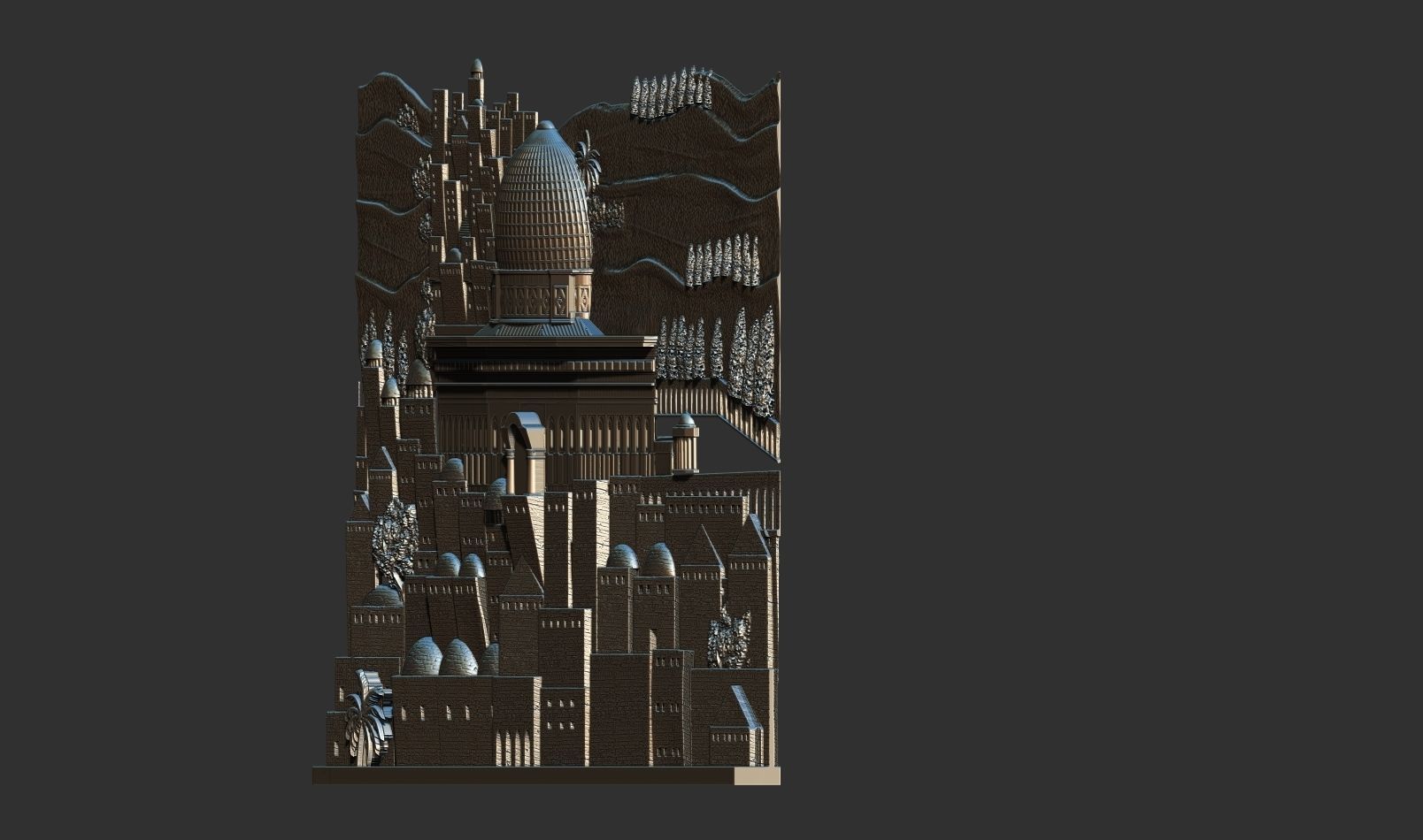 Masjid  Aqsa dome of rock Painting  3d printable model cnc 3D print model_2