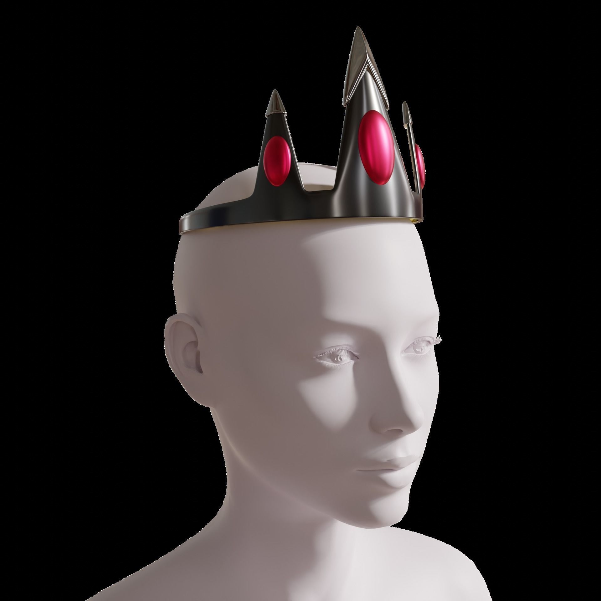 CHARLIE MORNINGSTAR CROWN COSPLAY HAZBIN HOTEL 3D print model_2