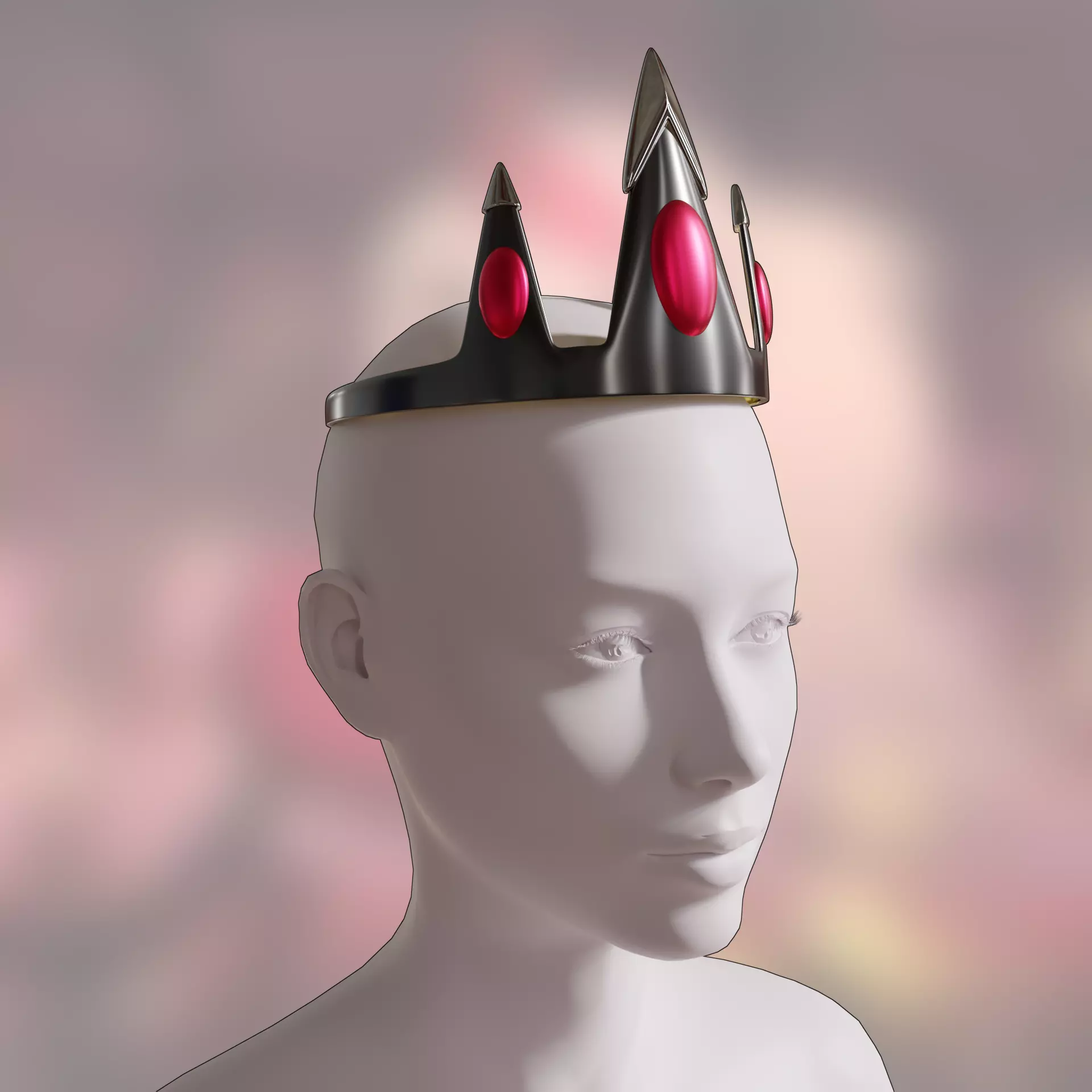CHARLIE MORNINGSTAR CROWN COSPLAY HAZBIN HOTEL 3D print model_0