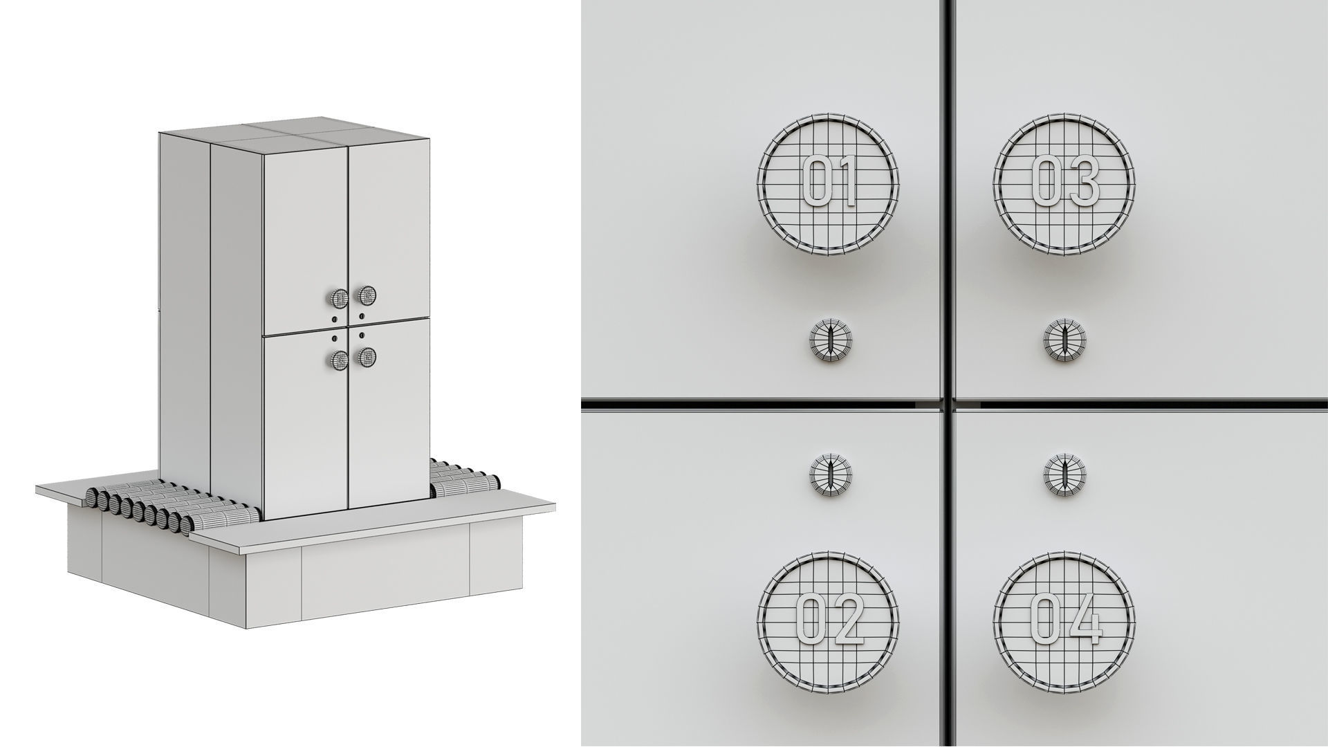 Lockers01 3D model_2