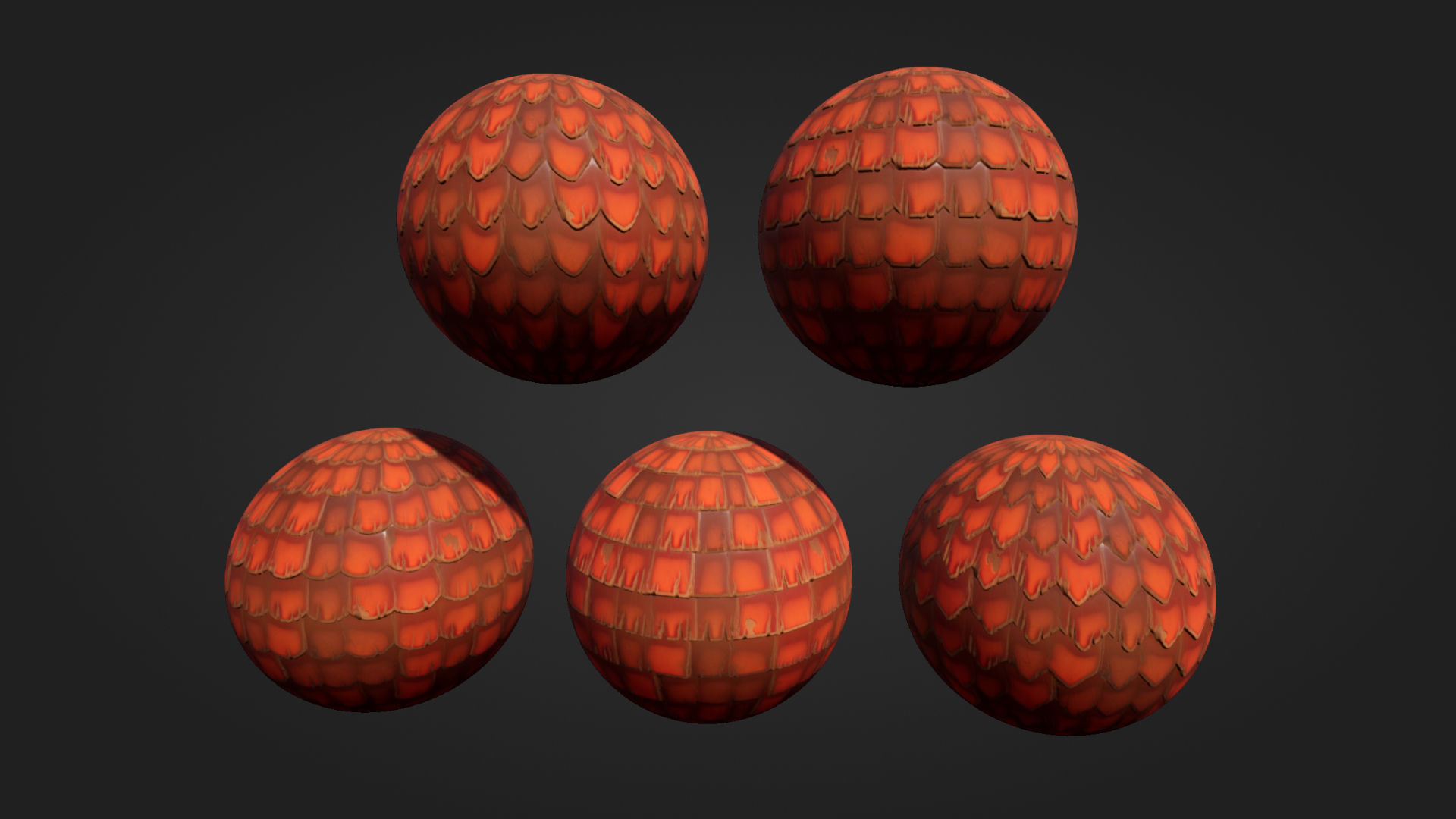 Stylized Wooden Roof Pack Low-poly 3D model_8