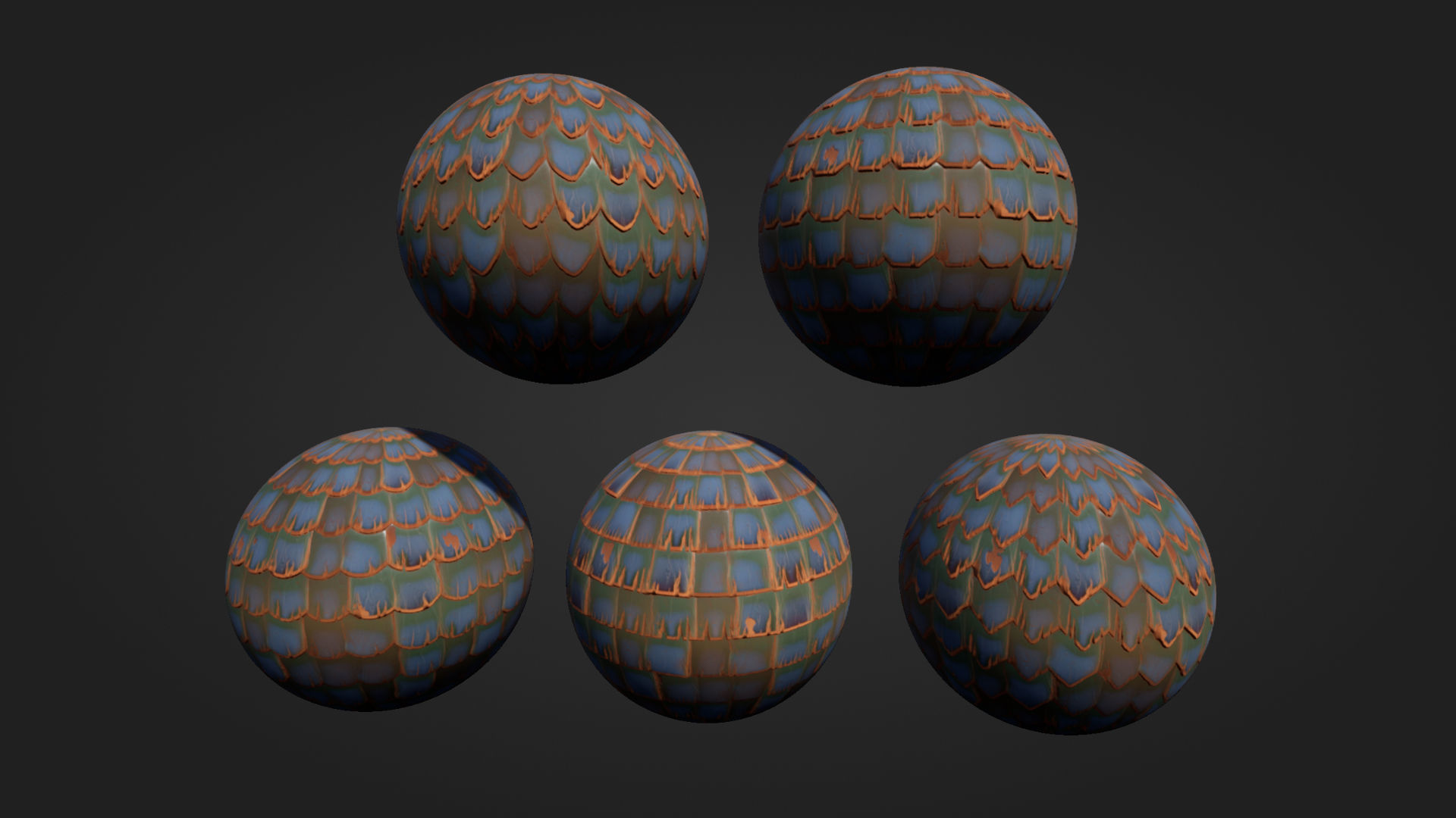 Stylized Wooden Roof Pack Low-poly 3D model_6