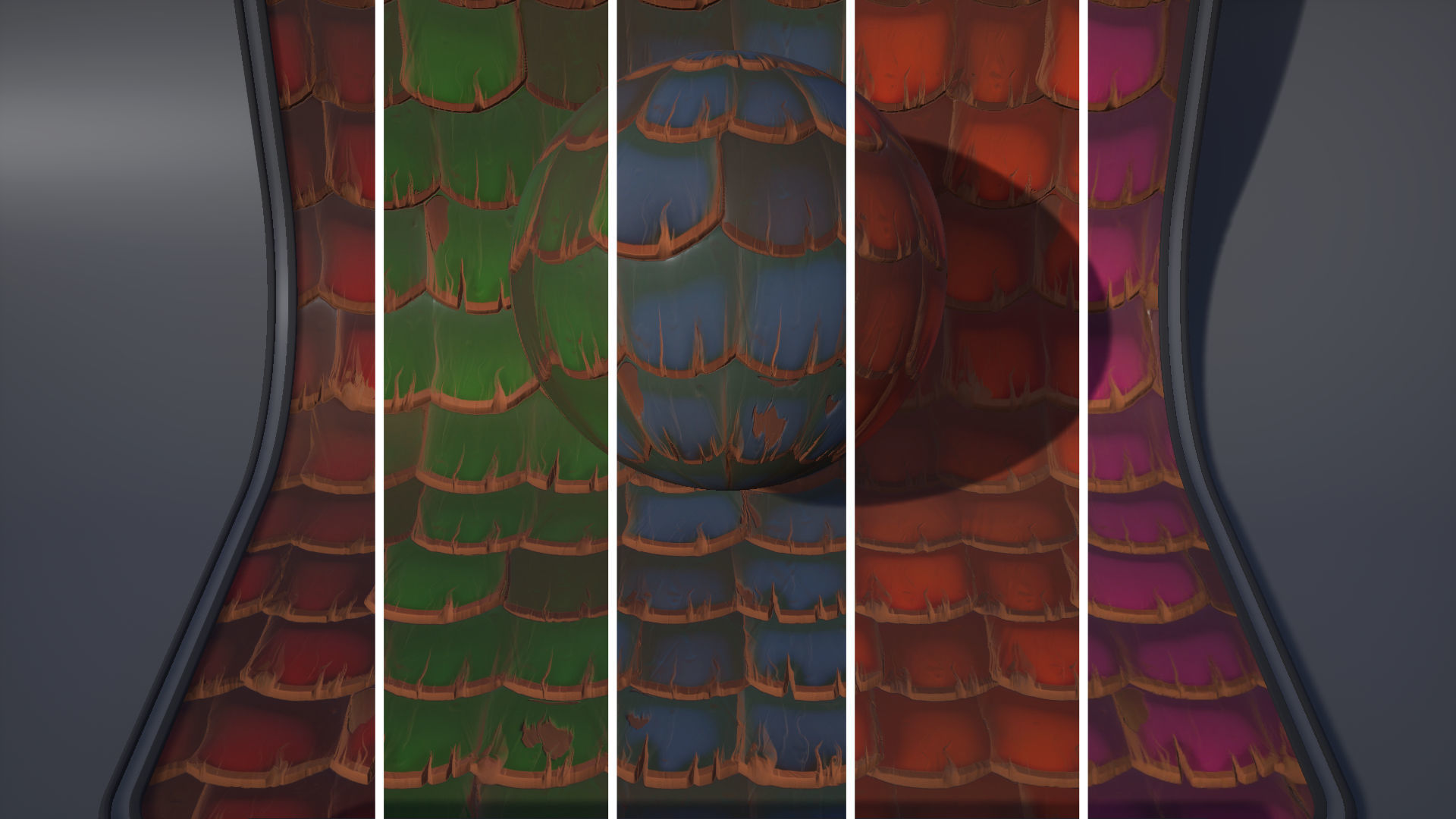 Stylized Wooden Roof Pack Low-poly 3D model_1