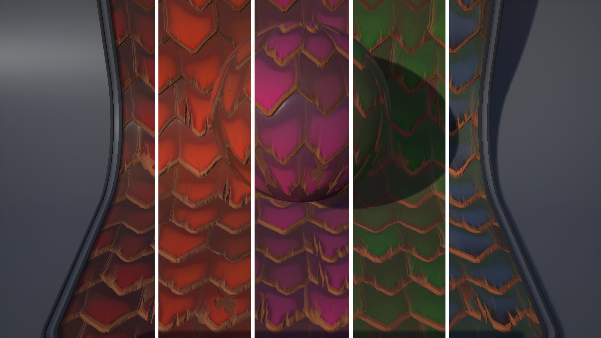 Stylized Wooden Roof Pack Low-poly 3D model_3