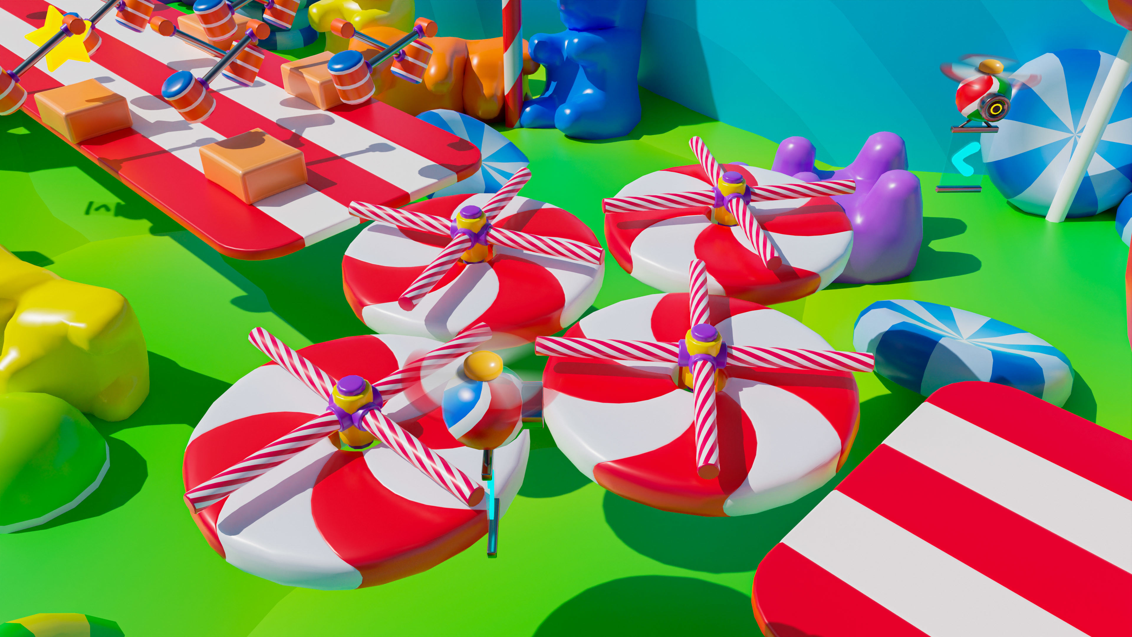 Platformer 4 Candy Low-poly 3D model_51