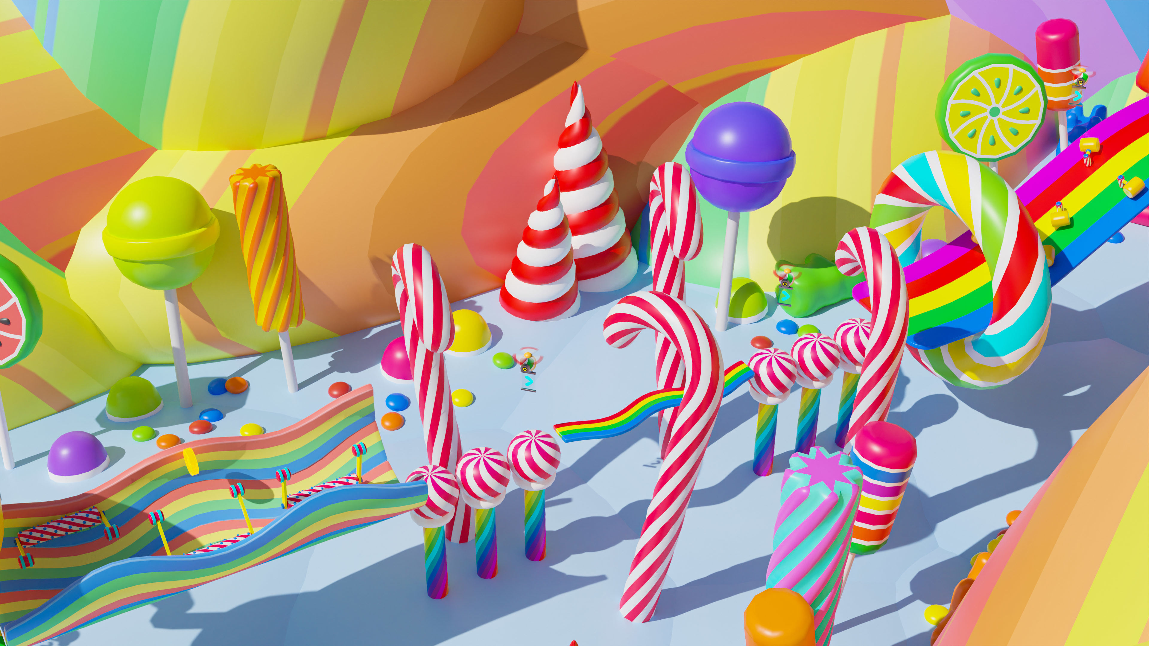 Platformer 4 Candy Low-poly 3D model_26
