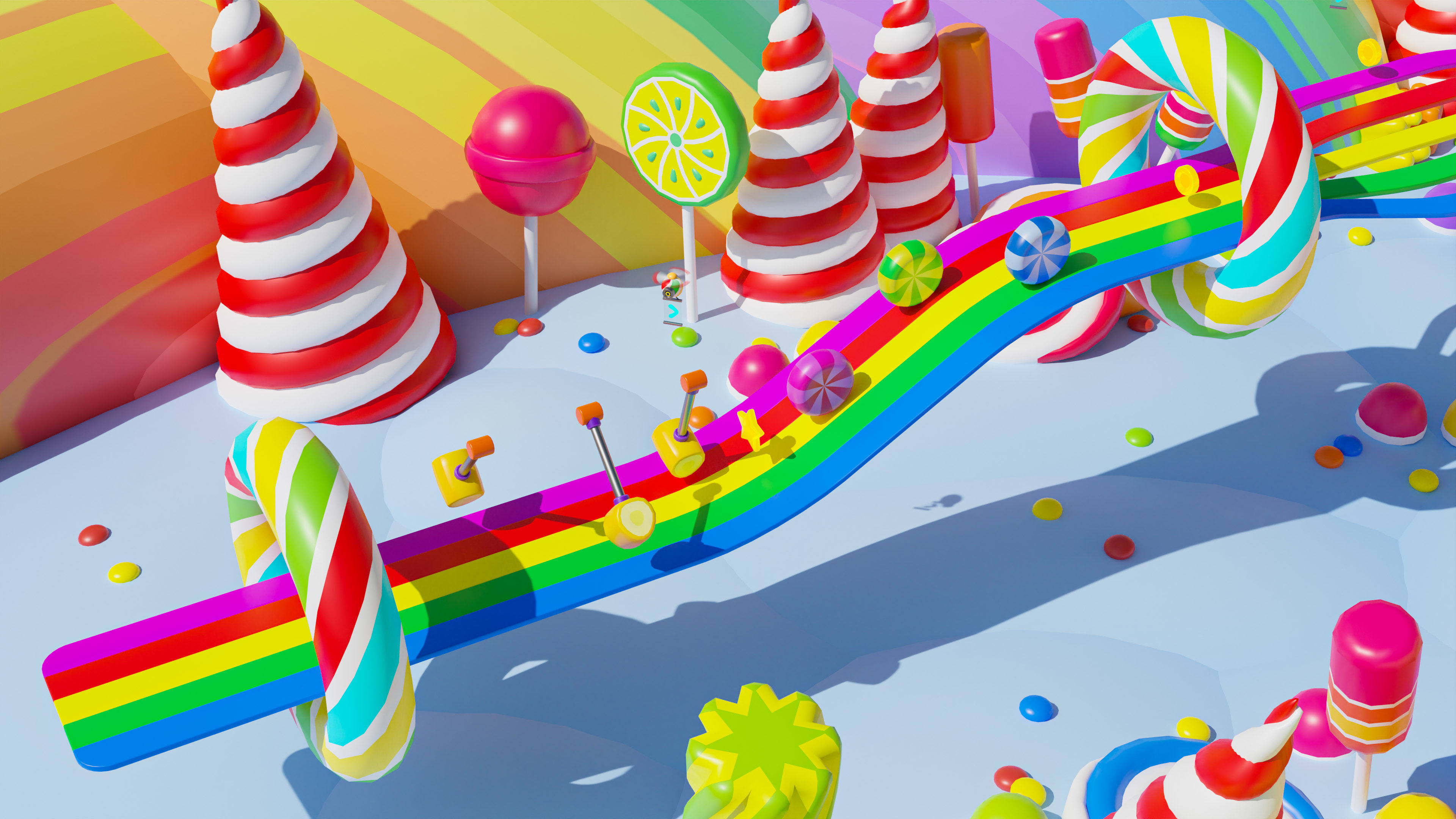 Platformer 4 Candy Low-poly 3D model_24
