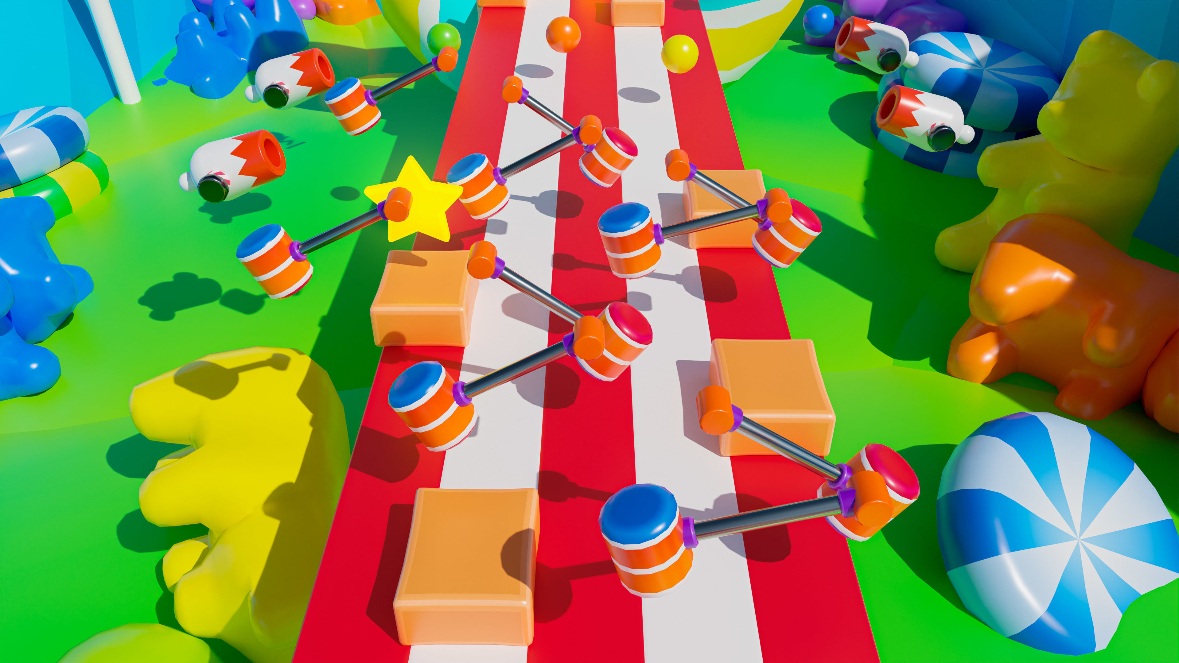 Platformer 4 Candy Low-poly 3D model_56