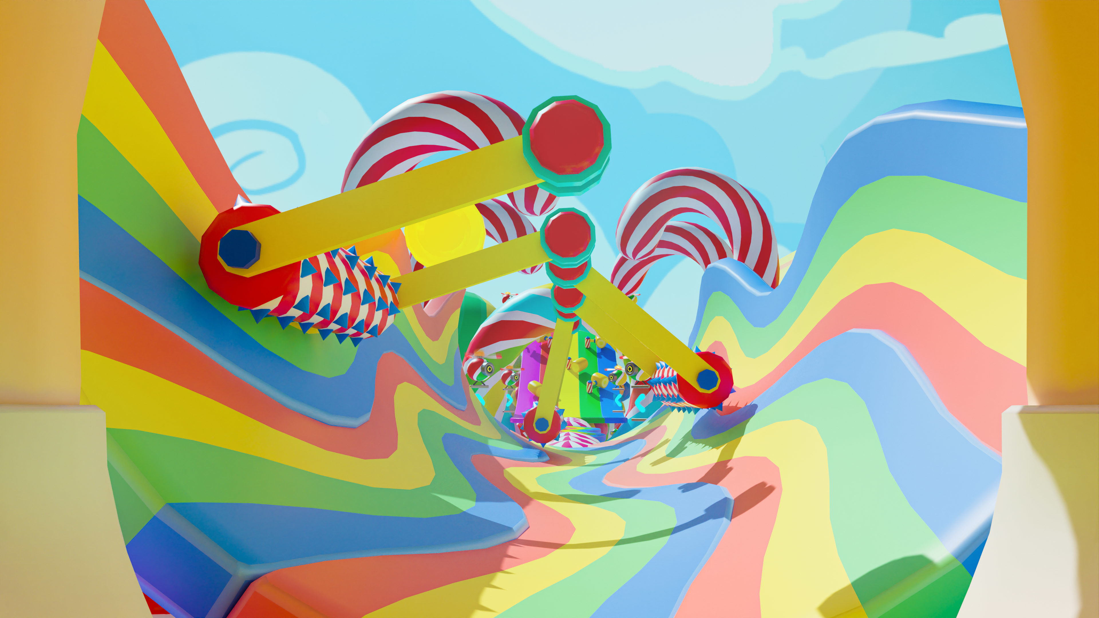 Platformer 4 Candy Low-poly 3D model_46