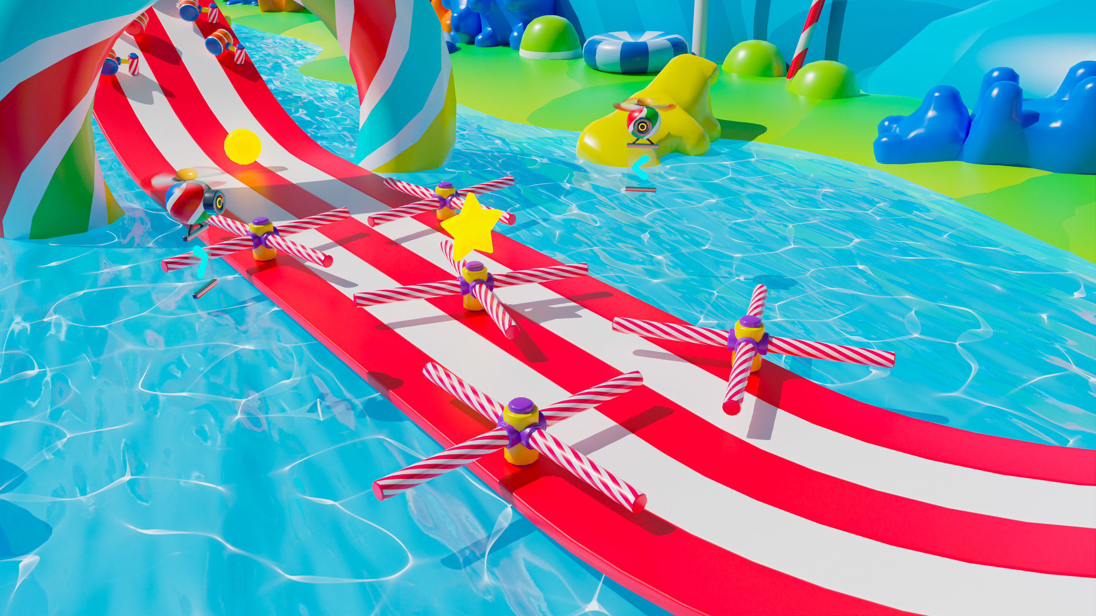 Platformer 4 Candy Low-poly 3D model_41