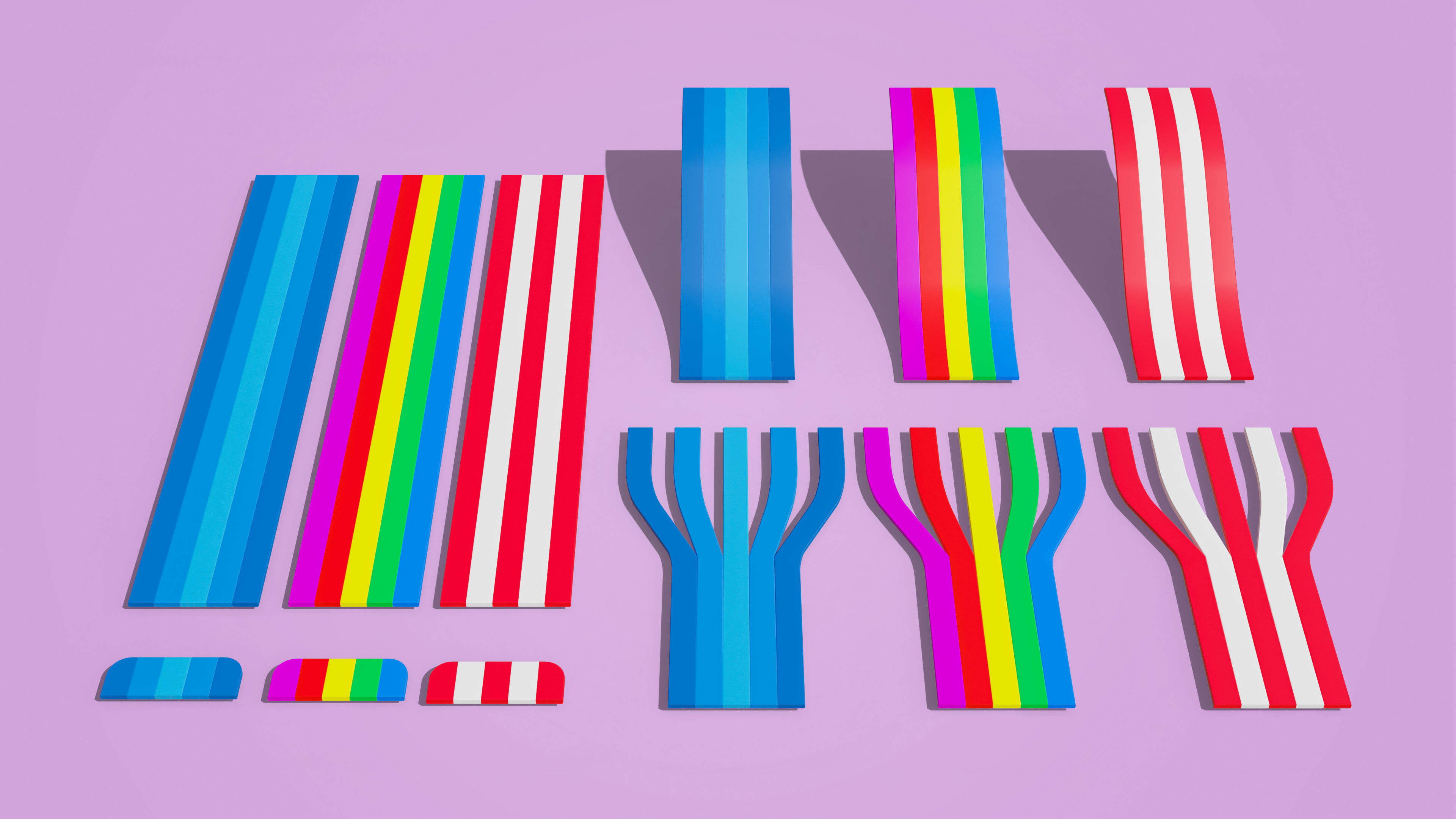 Platformer 4 Candy Low-poly 3D model_61