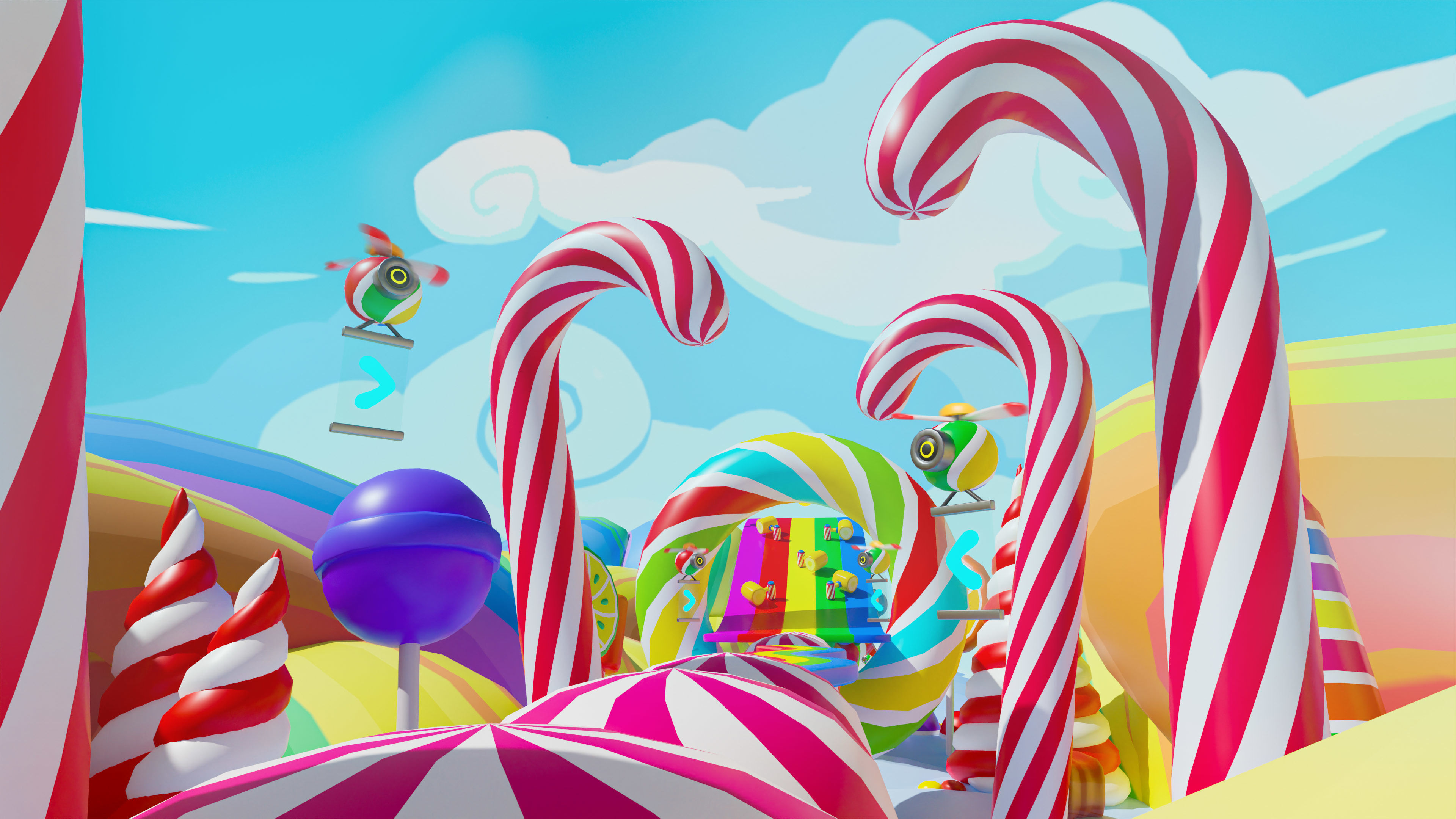 Platformer 4 Candy Low-poly 3D model_12