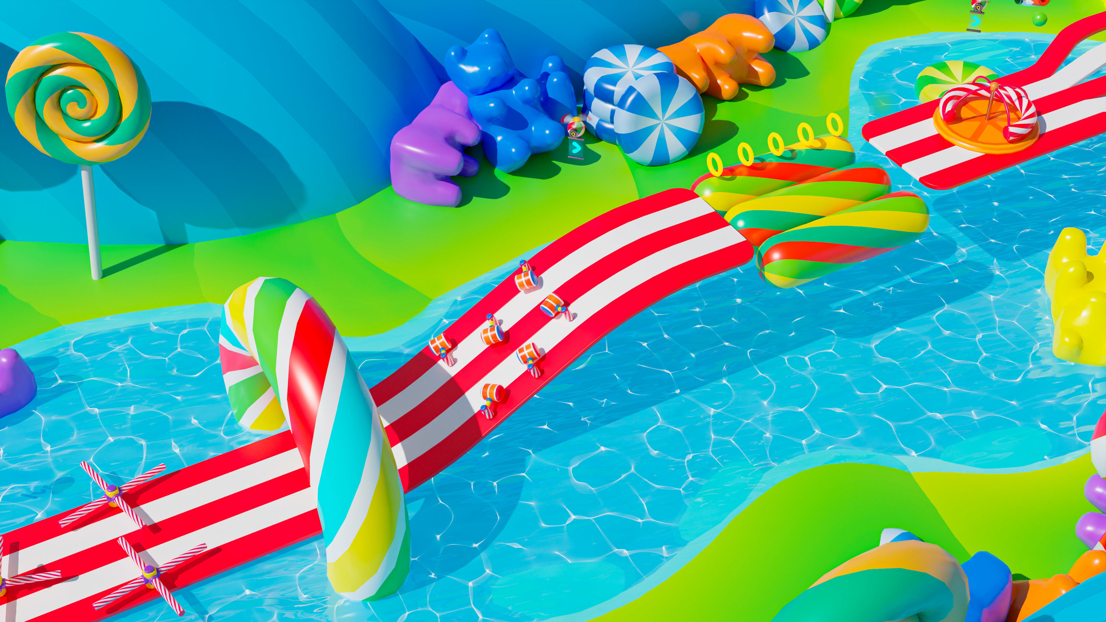 Platformer 4 Candy Low-poly 3D model_34