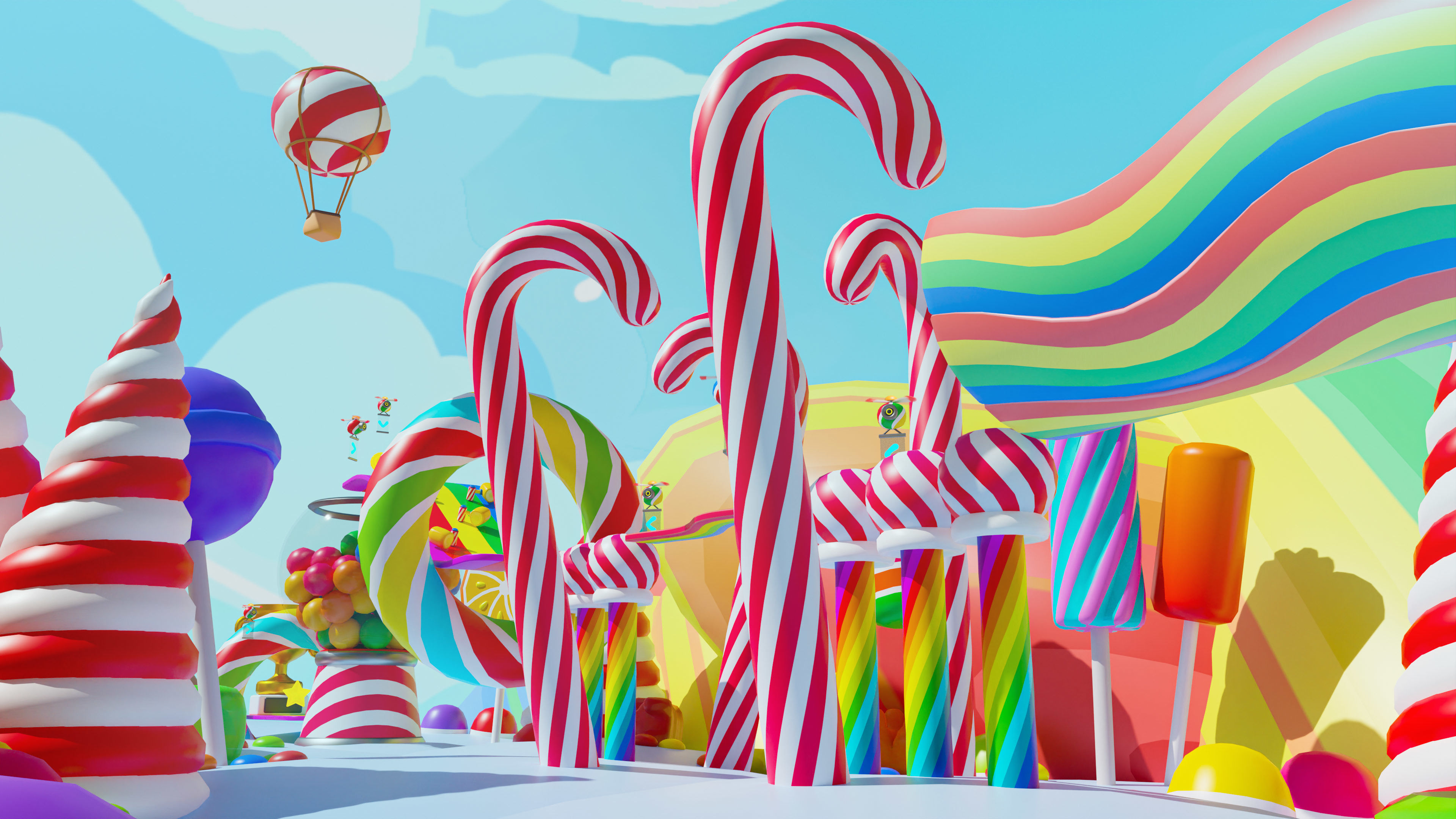Platformer 4 Candy Low-poly 3D model_49