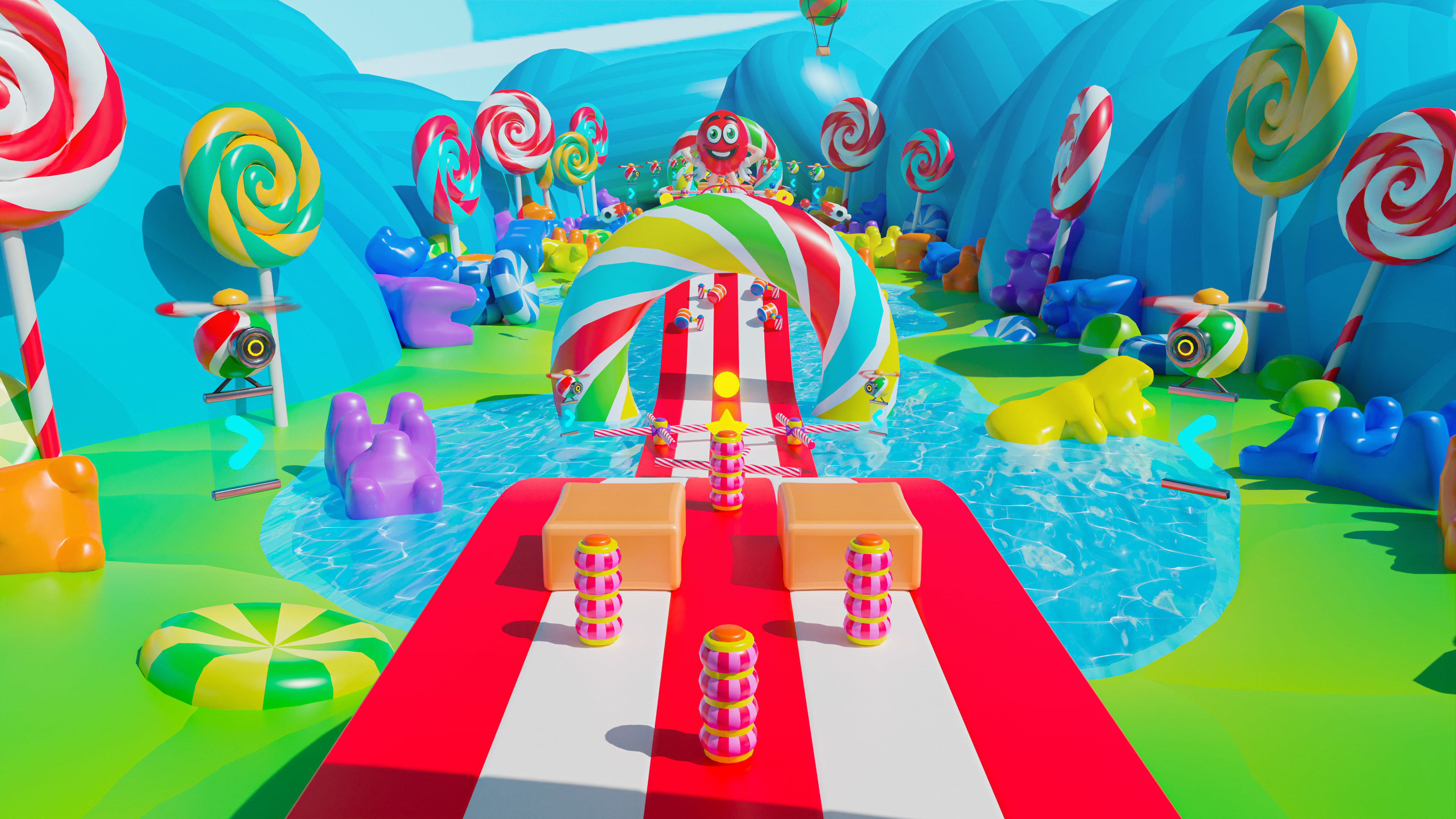 Platformer 4 Candy Low-poly 3D model_6