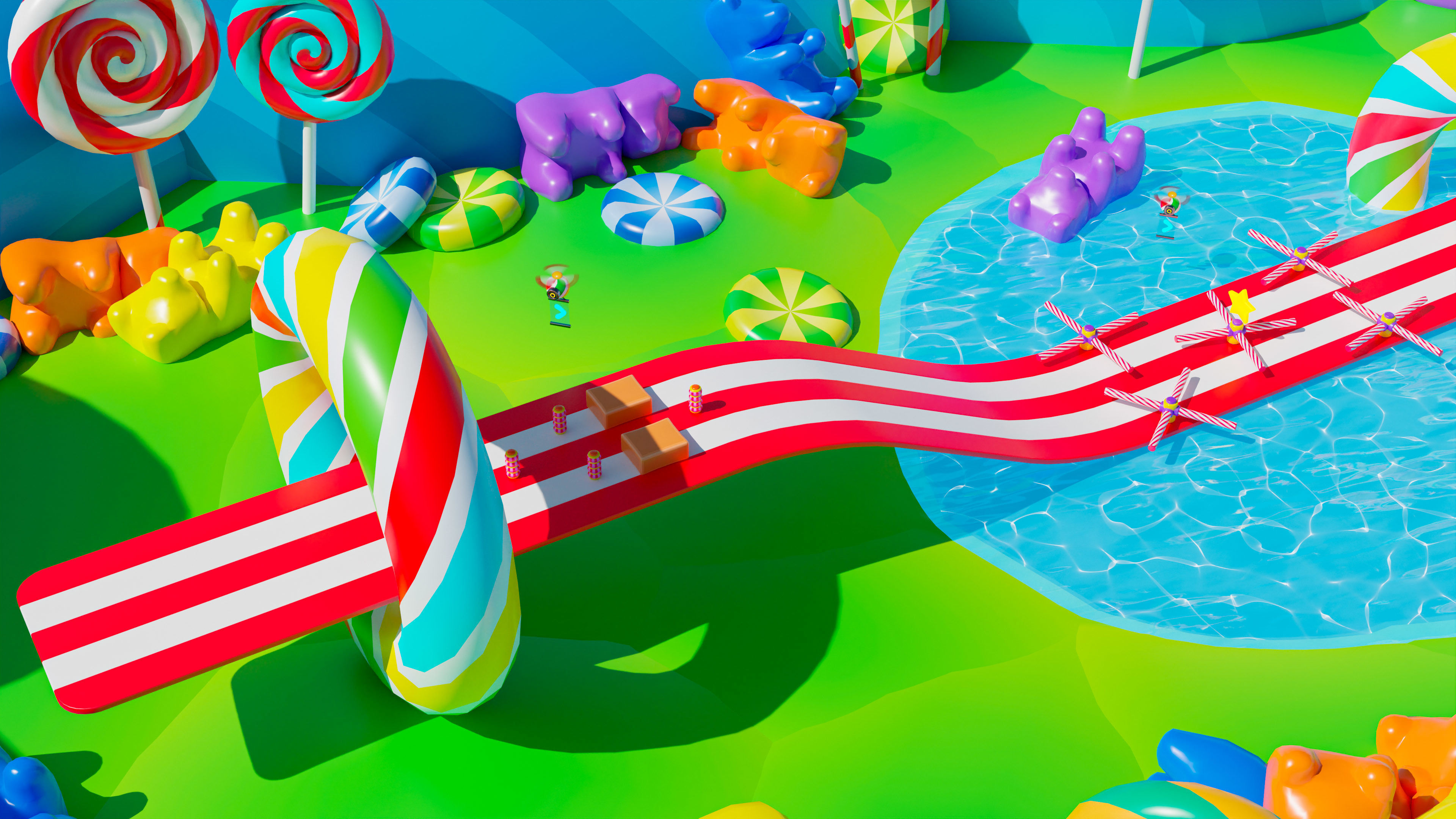 Platformer 4 Candy Low-poly 3D model_33