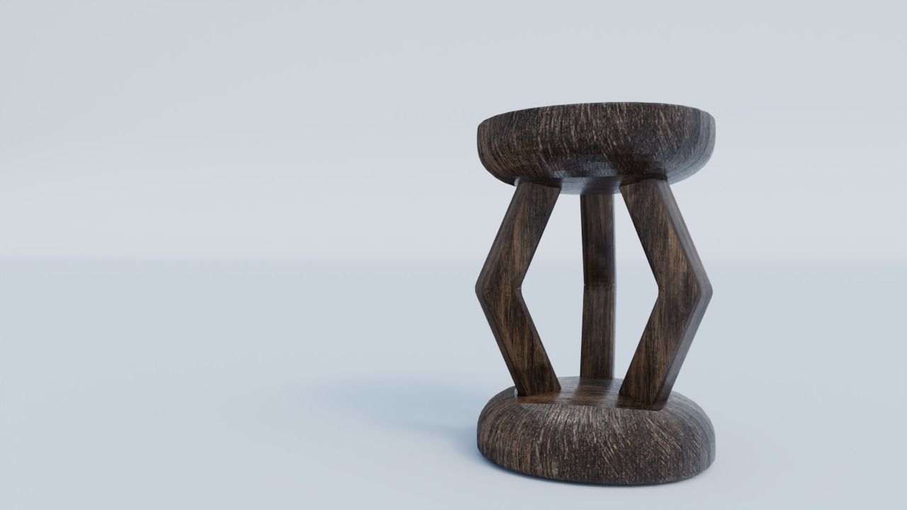 Stool 3D model_1