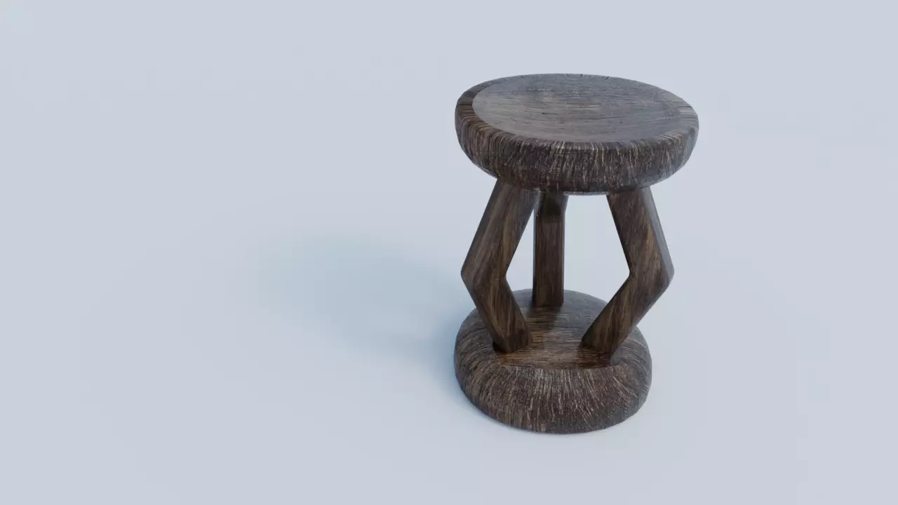 Stool 3D model_0