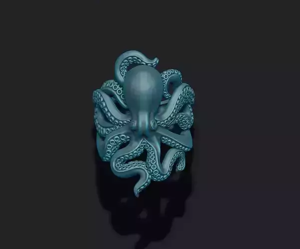 Octopus ring 3D print model