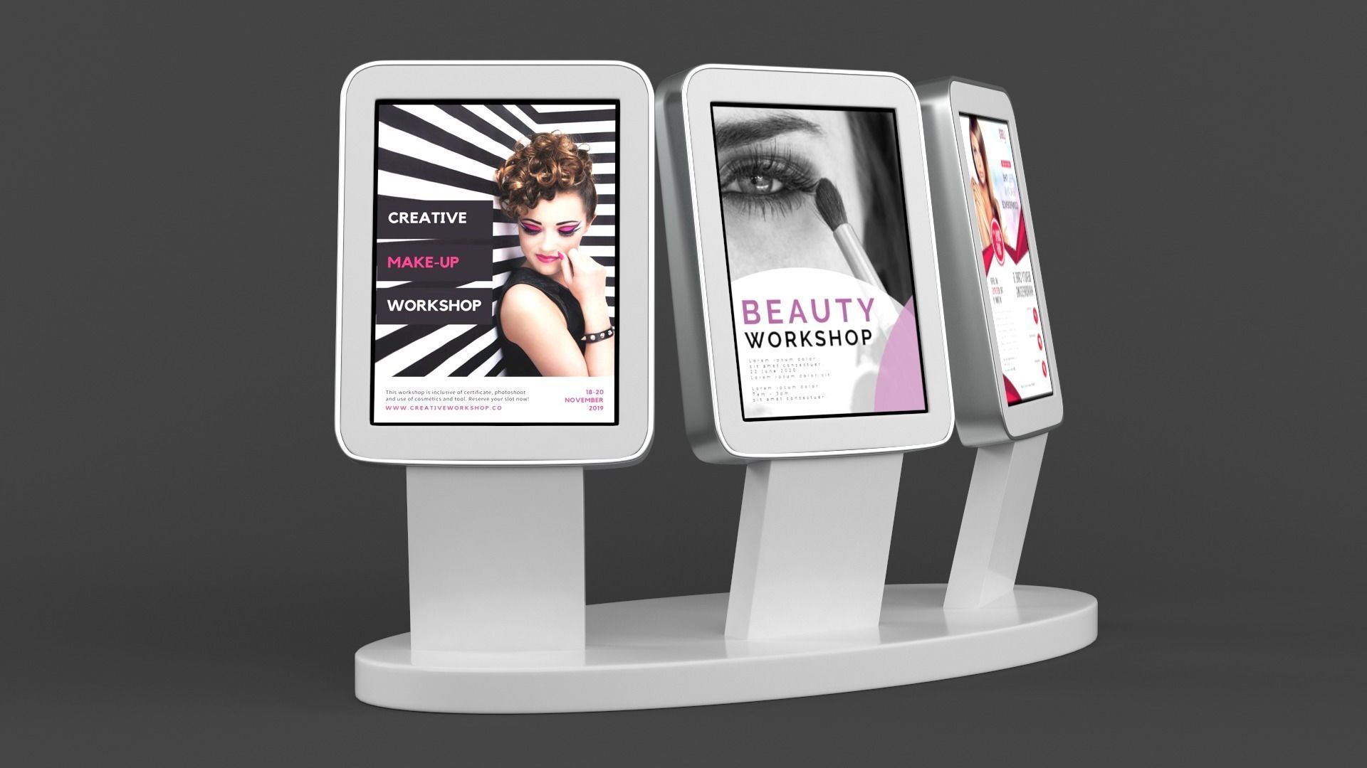 Electronic Kiosk 3D model_4