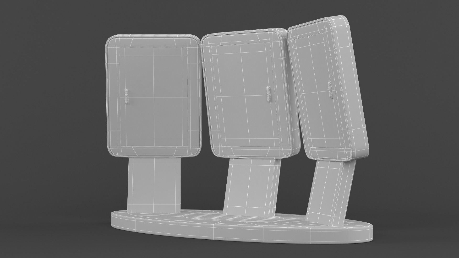 Electronic Kiosk 3D model_8